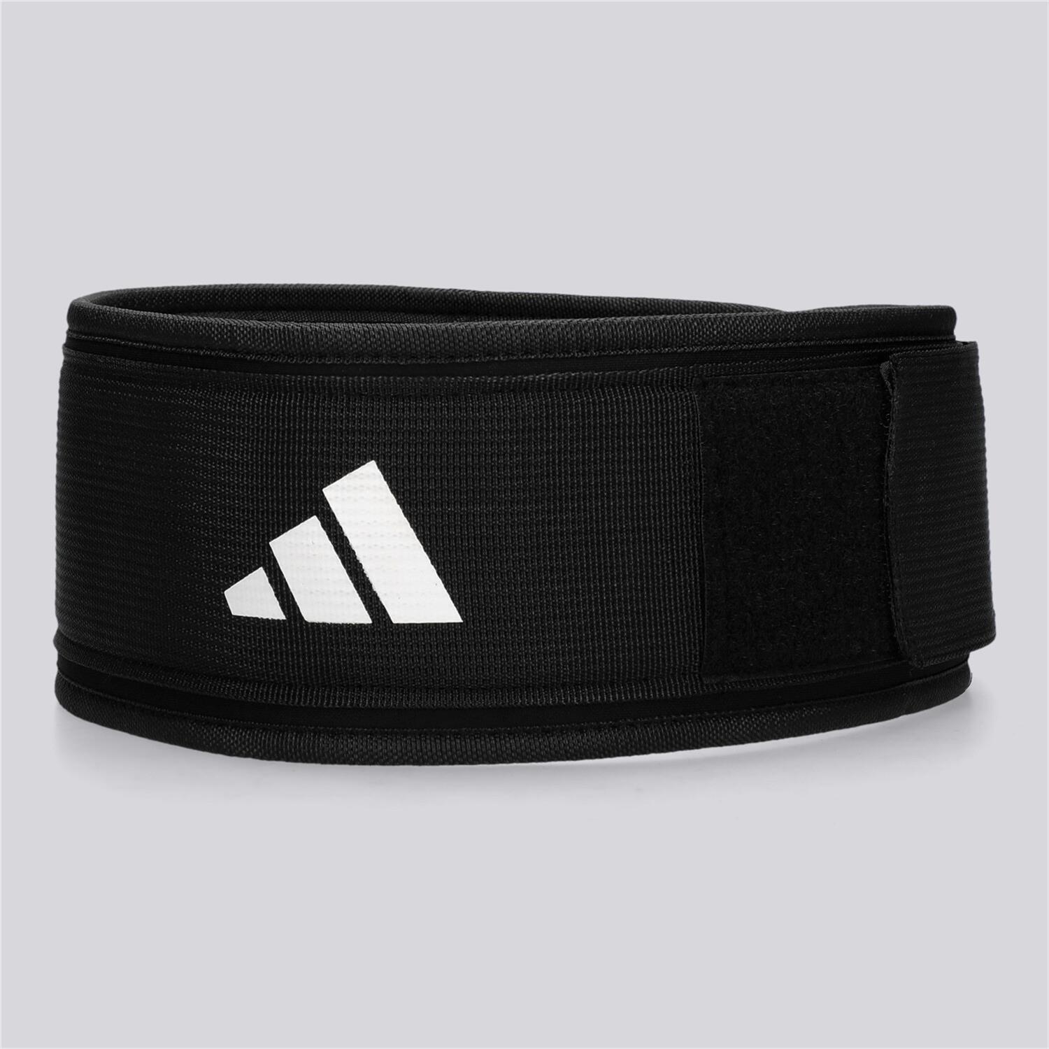 adidas Essential - Negro - Cinturón Fuerza Fitness talla M