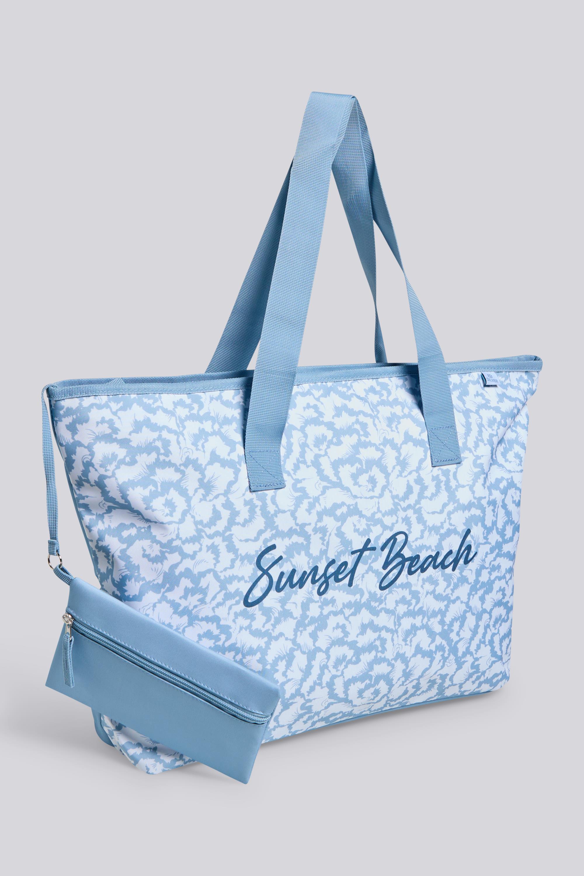 Bolso Tote Silver Azul Bolso Playa Sprinter