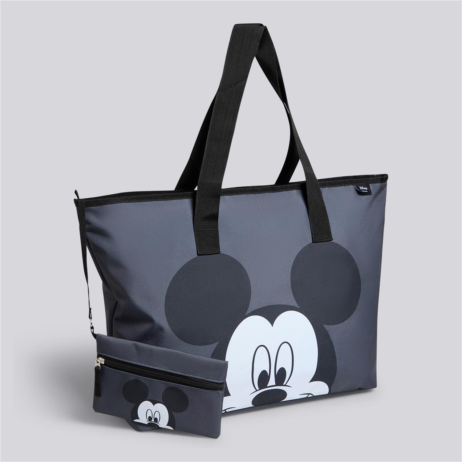 Bolso Tote Mickey - Gris - Bolso Playa Disney talla UNICA