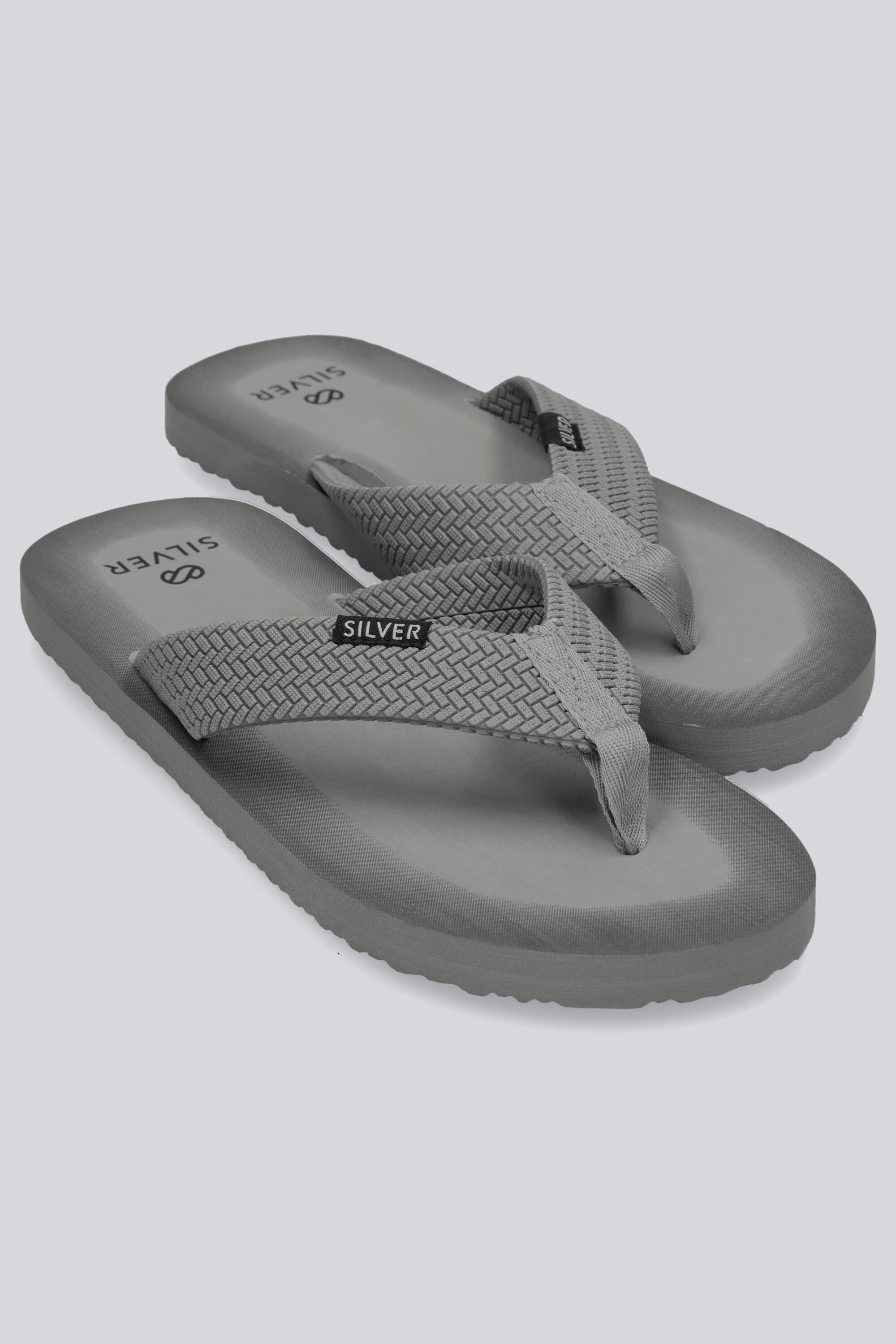 Silver Barro - Gris - Chanclas Dedo Hombre talla 42