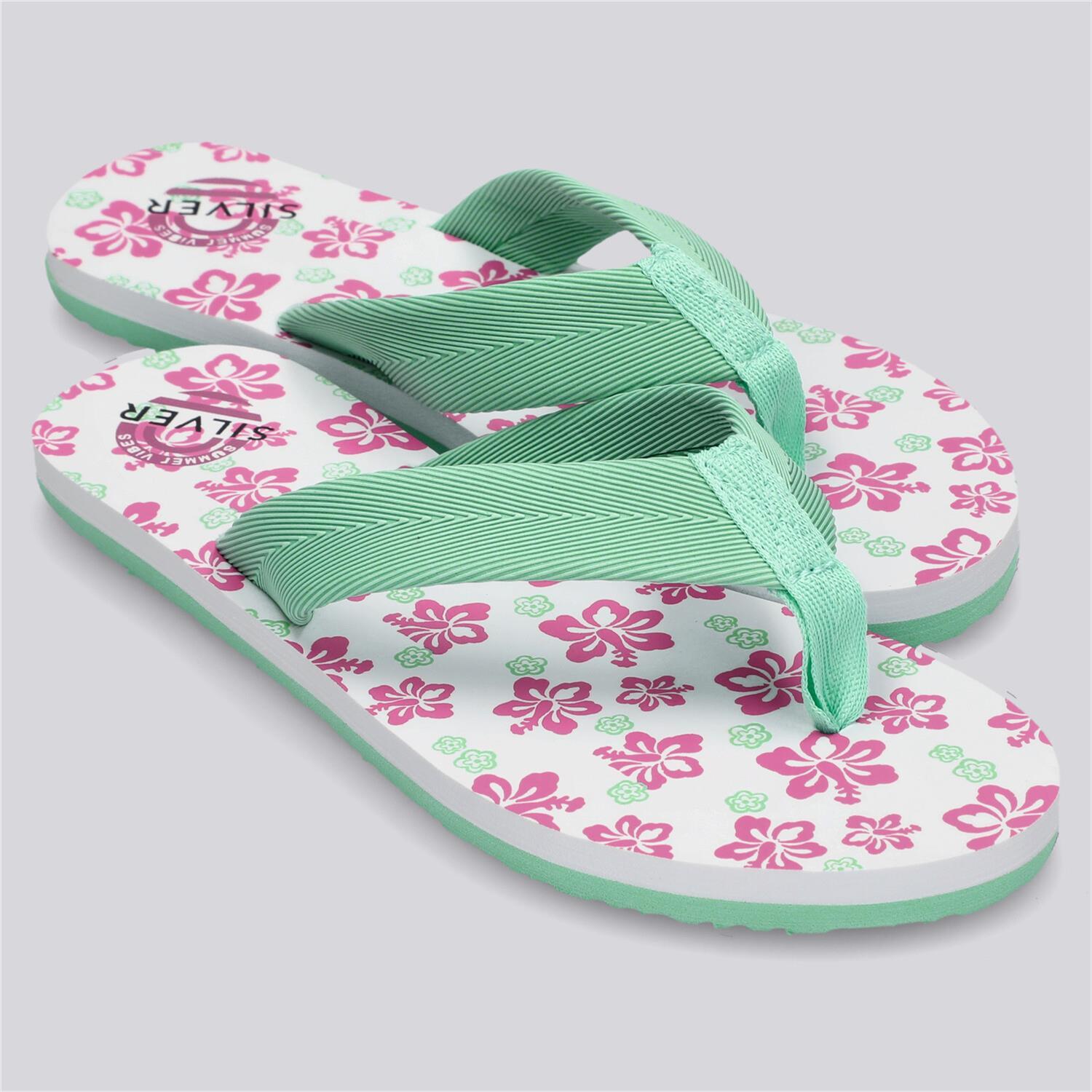 Silver Paloma - Turquesa - Chanclas Dedo Mujer talla 36
