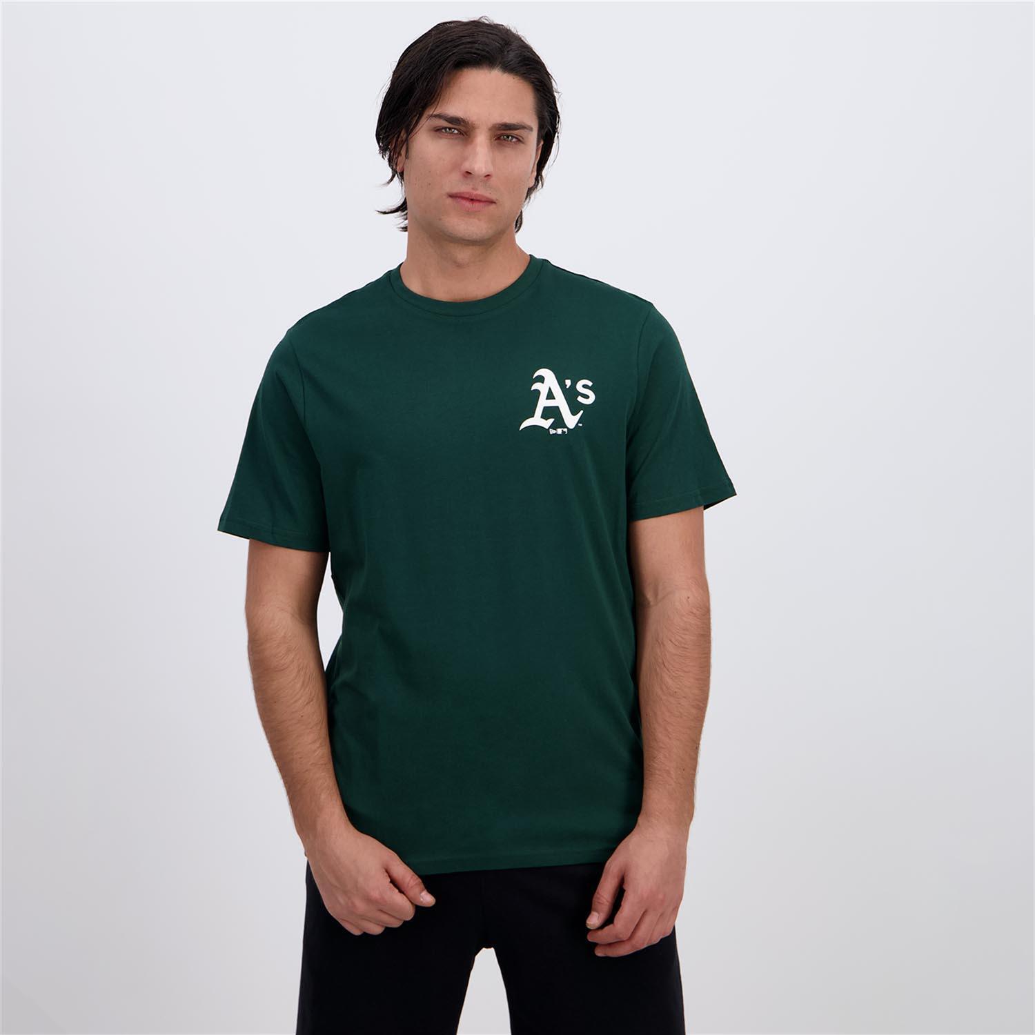 New Era Pennant - Verde - Camiseta Algodón Hombre talla S