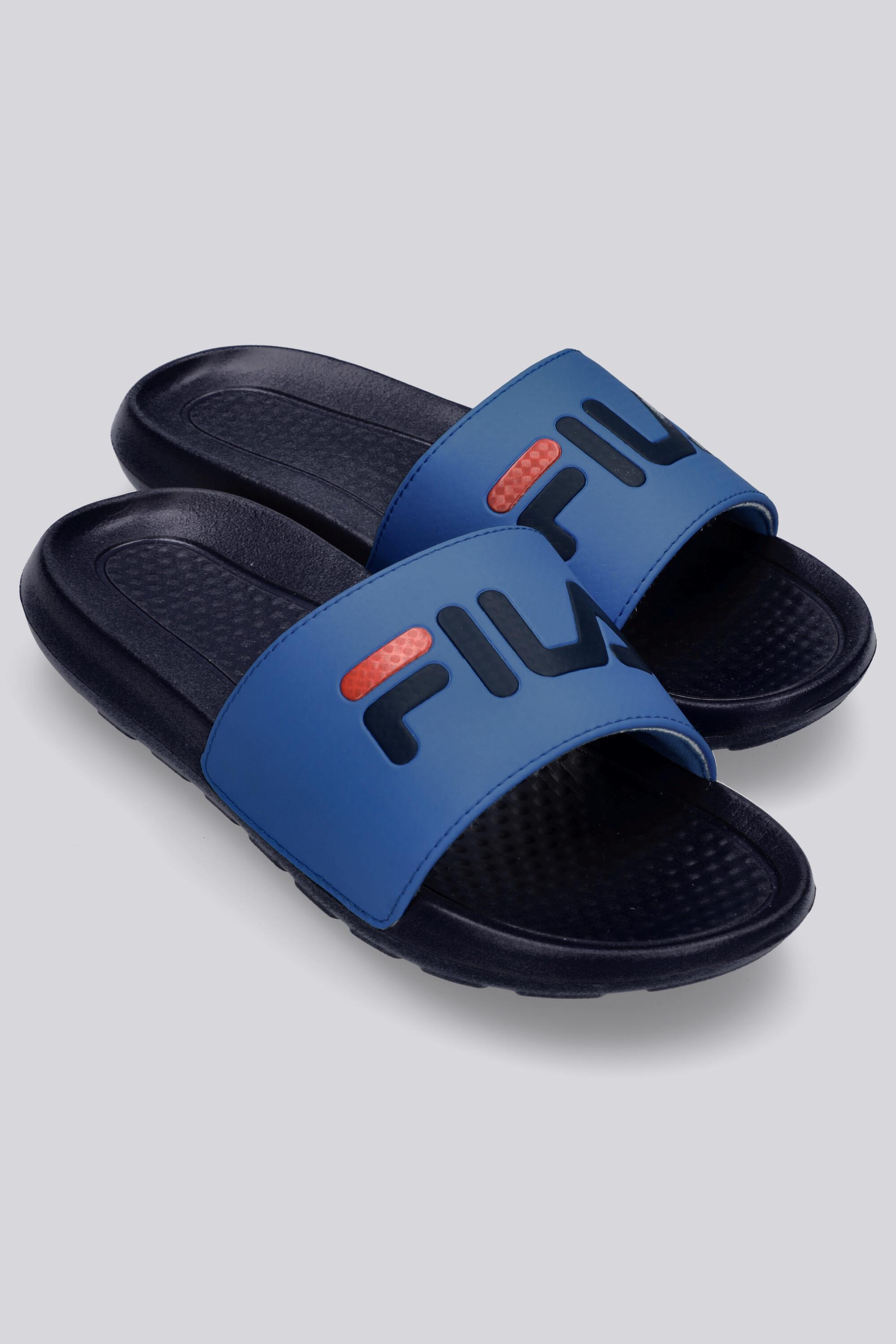 Chinelos Slide Fila Azul Chinelos Rapaz Sport Zone