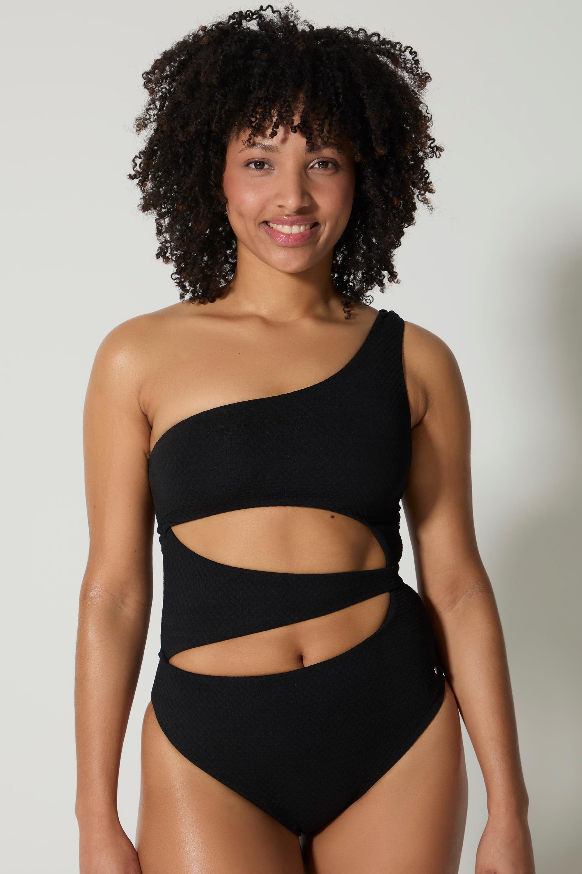 Trikini Silver - Negro - Bañador Asimétrico Mujer talla M