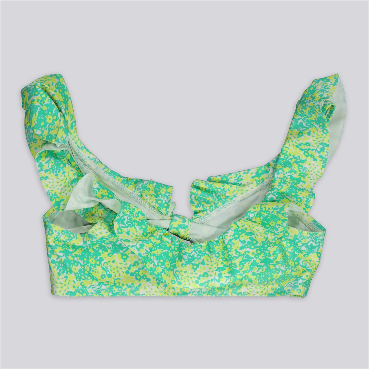 Top Bikini Up - Turquesa - Volantes Niña talla 2