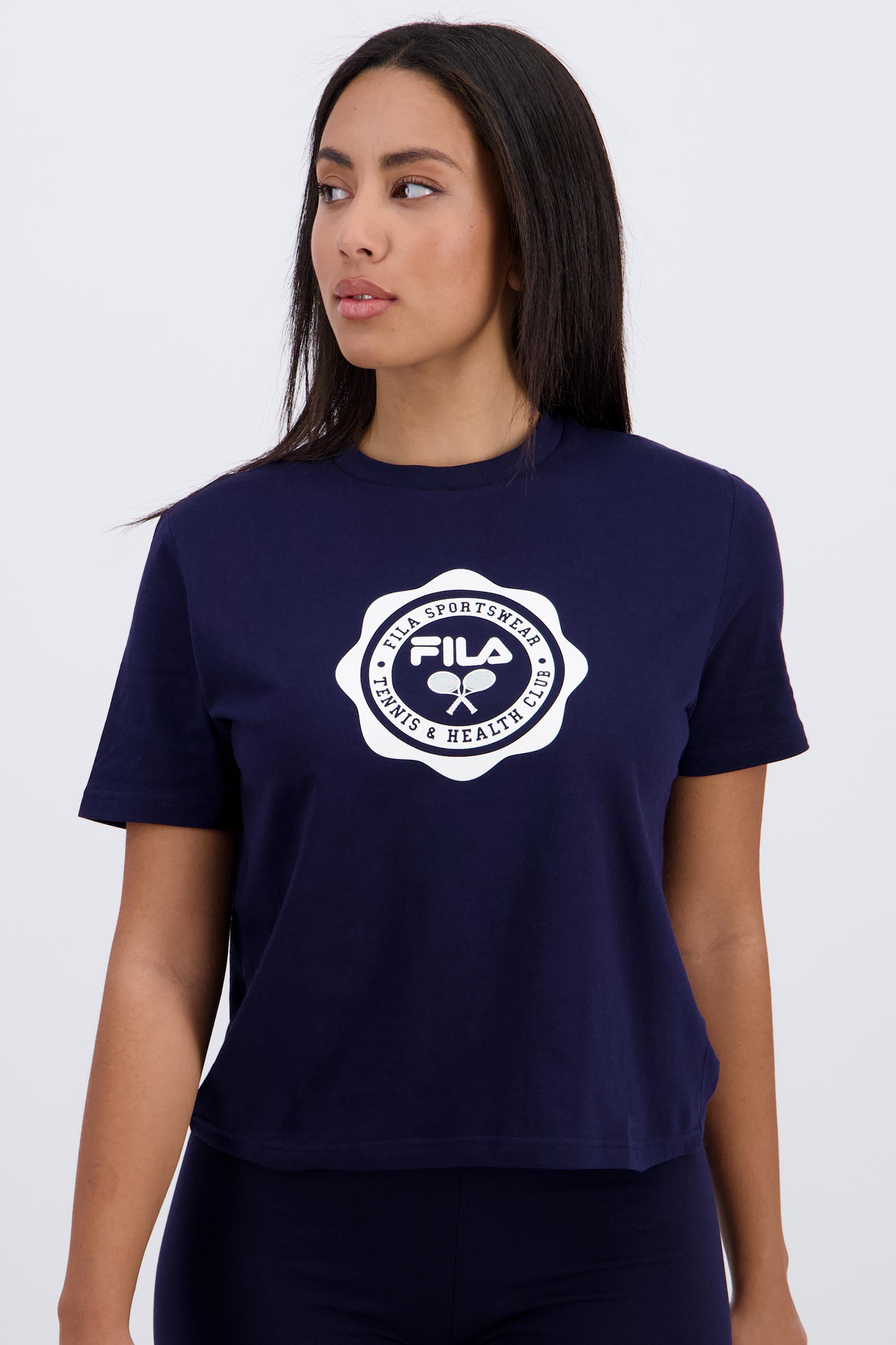 Camiseta Fila - Azul - Camiseta Manga Corta Mujer talla