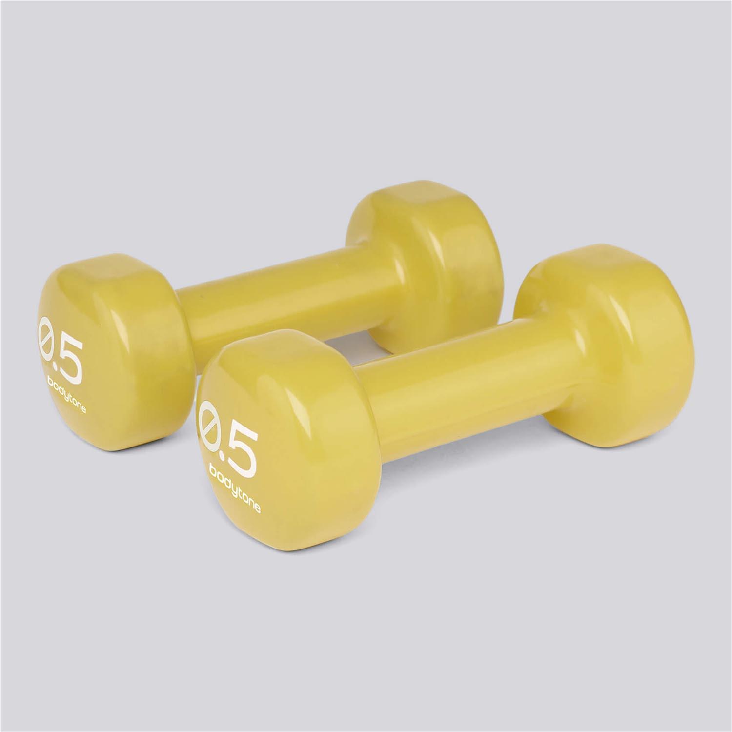 Mancuernas Bodytone - Ocre - Pesas 0,5 Kg talla UNICA