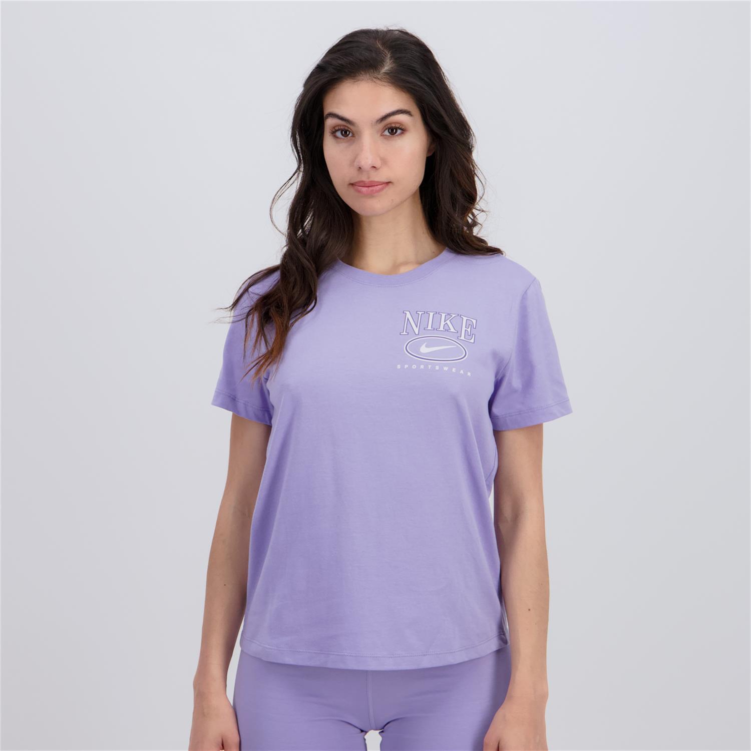 Nike Club - Morado - Camiseta Mujer talla M