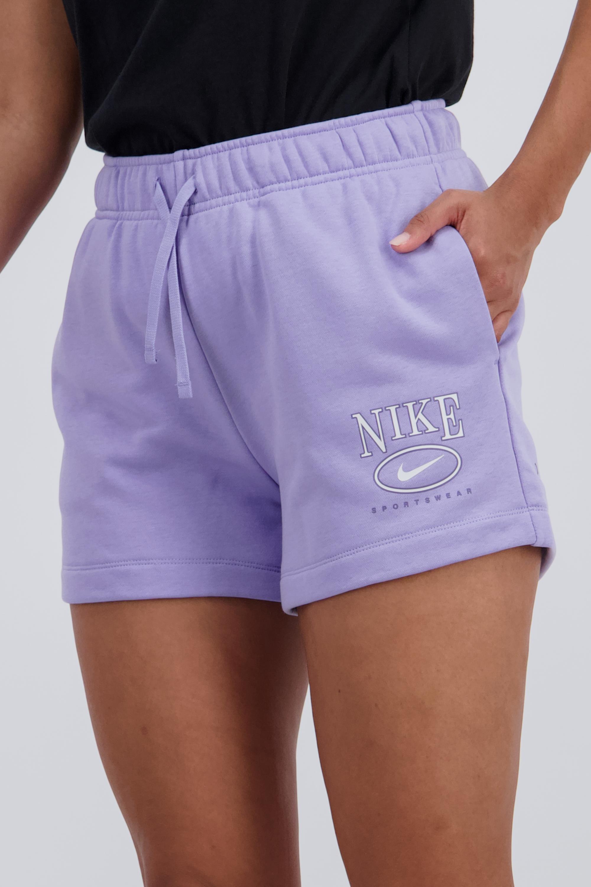 Pantalón Corto Nike - Morado - Pantalón Mujer talla