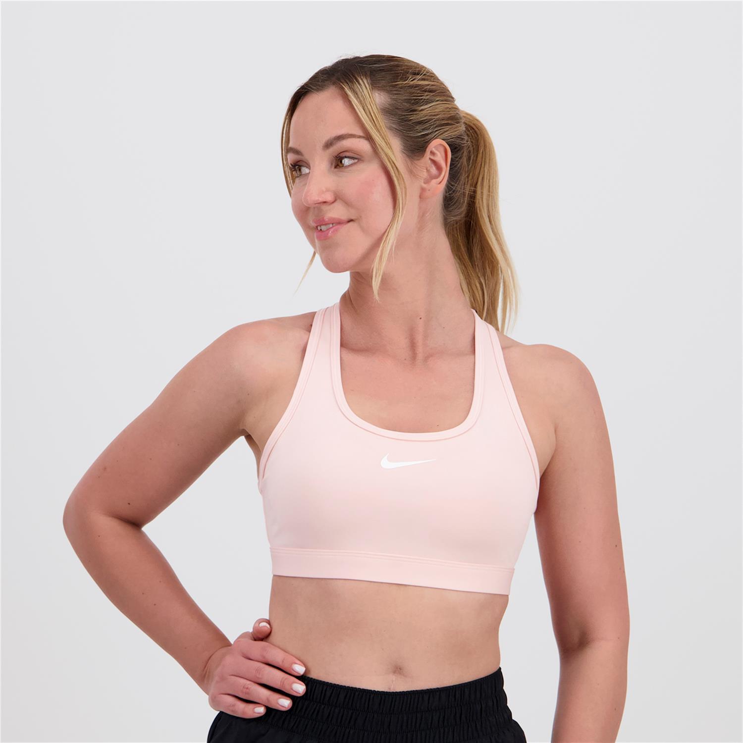 Nike Swoosh - Rosa - Soutien Desporto Almofadado tamanho L