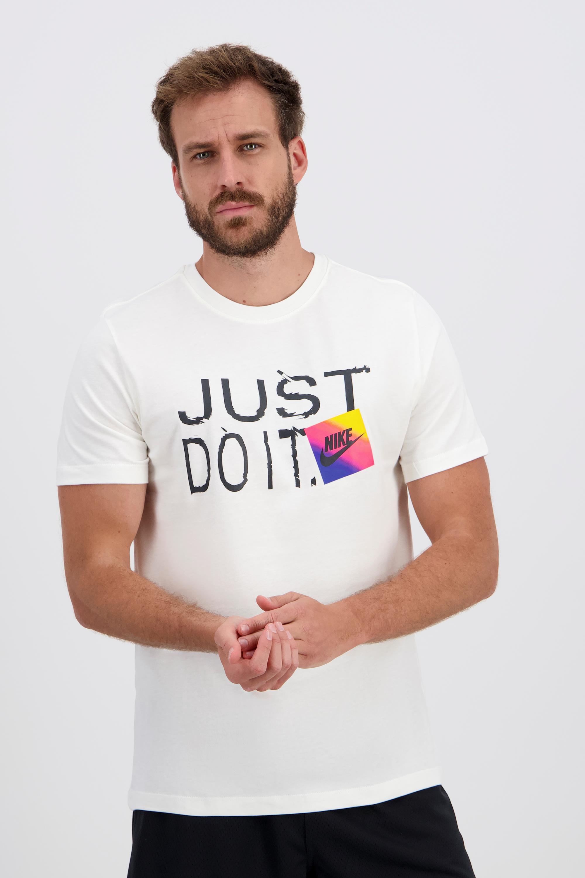 Nike Just Do It - Blanco - Camiseta Hombre talla XS