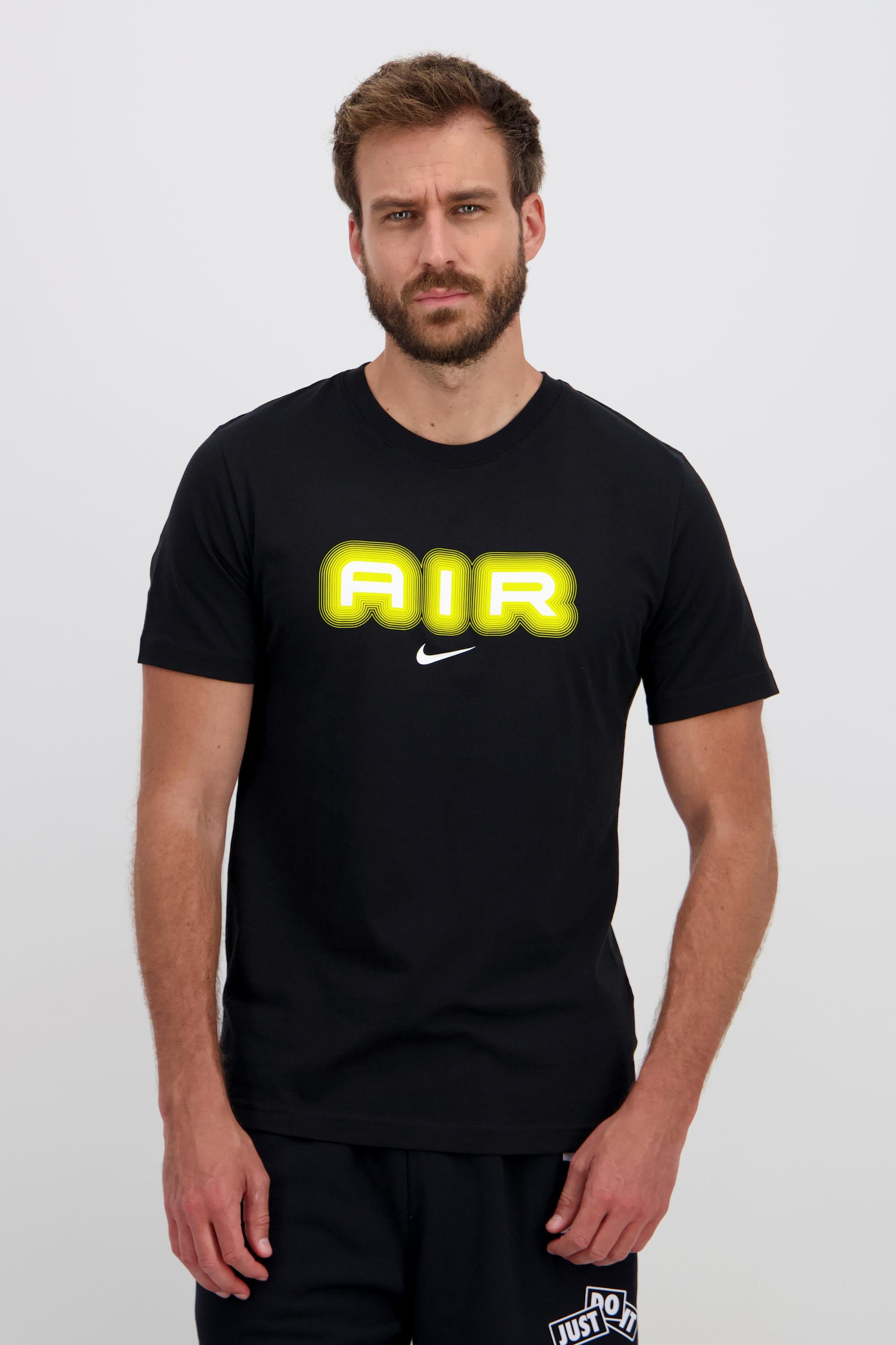 Air - Negro - Camiseta Algodón Hombre talla