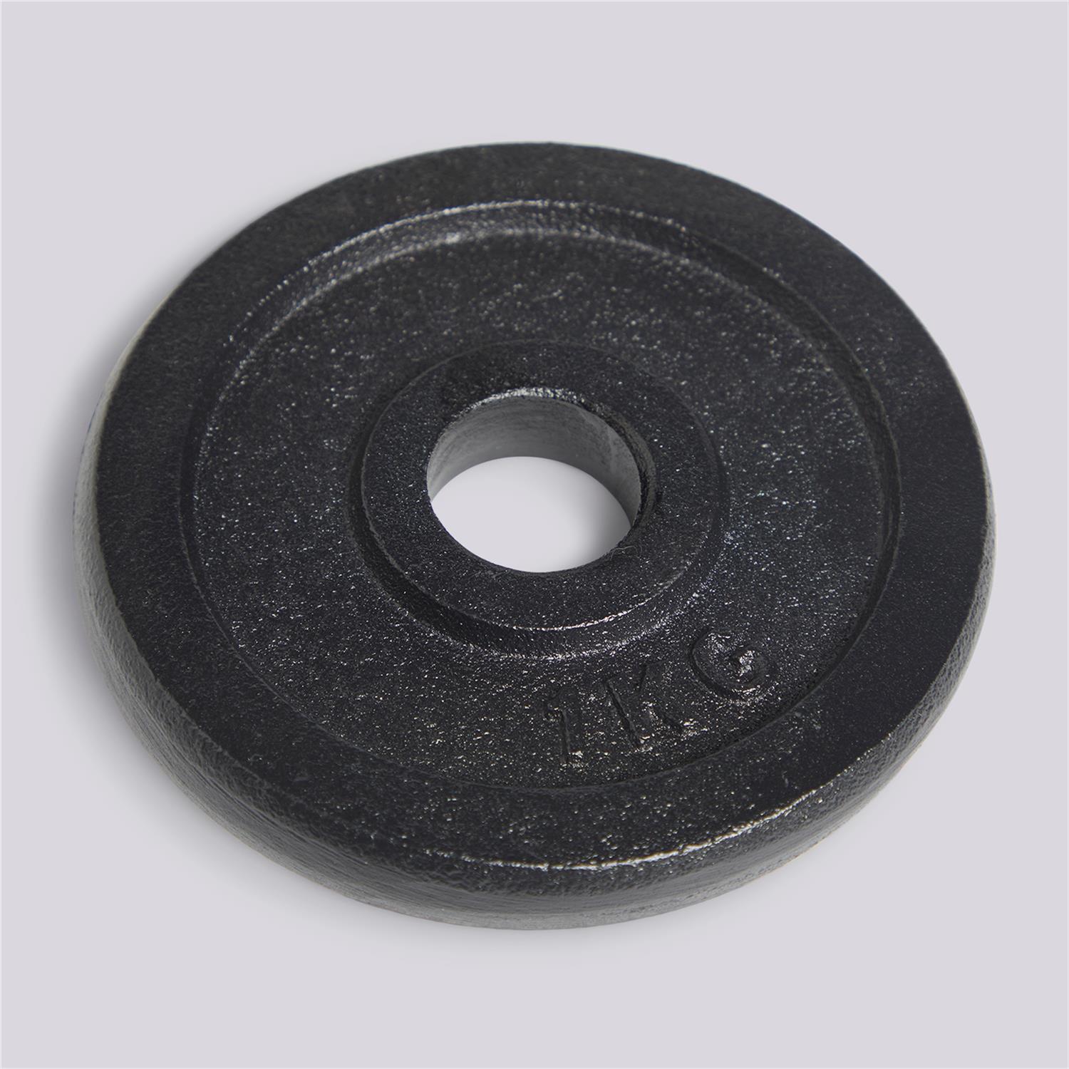 Disco Softee 1 kg - Negro - Disco Barra 28 mm talla T.U.