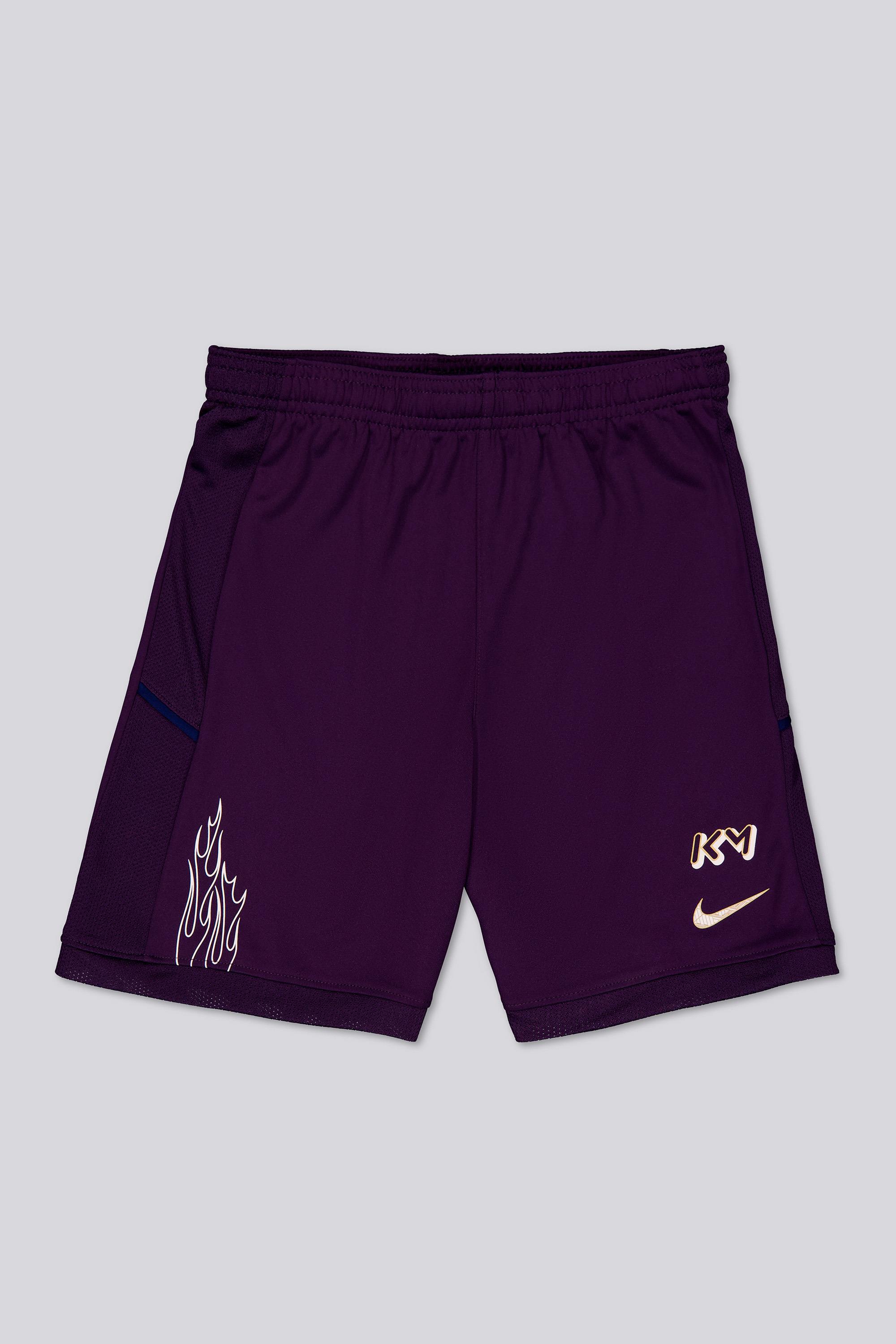 Calções Futebol Júnior Nike Kylian Mbappé Roxo tamanho 10/12