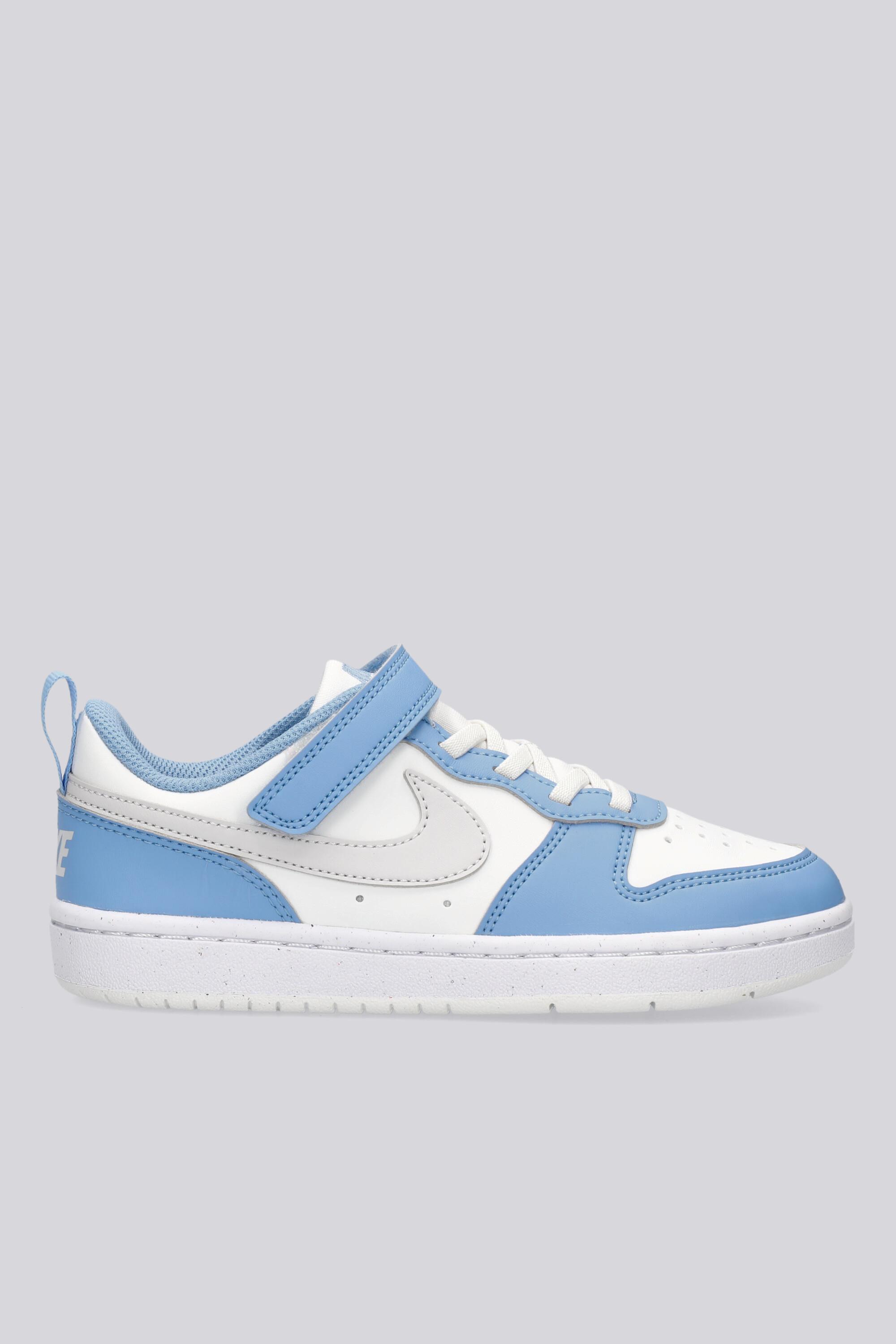 Nike Court Borough - Ténis Velcro Tamanho 34 Menino Branco
