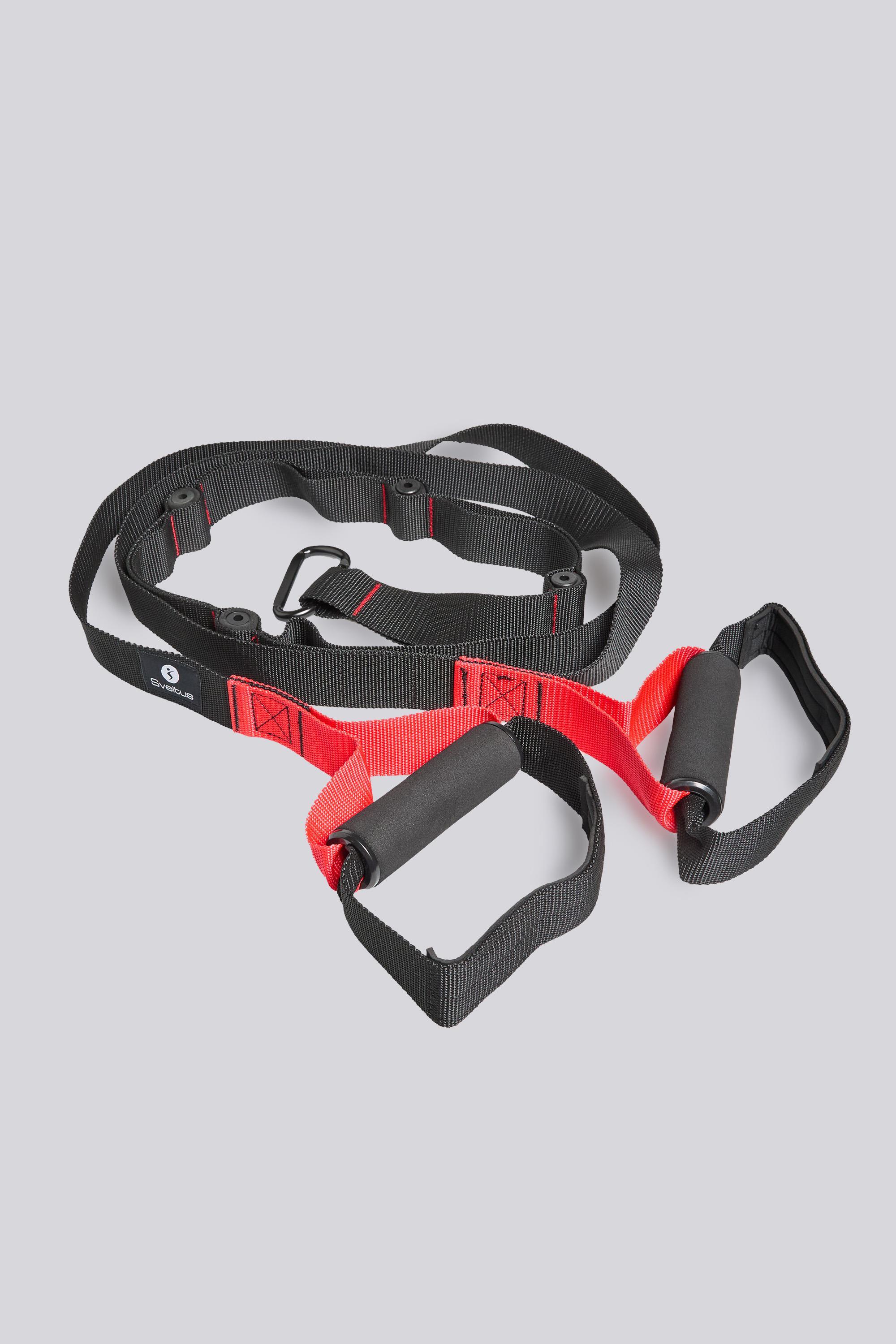 Tensores Sveltus - Negro - Correas Suspensión TRX talla T.U.
