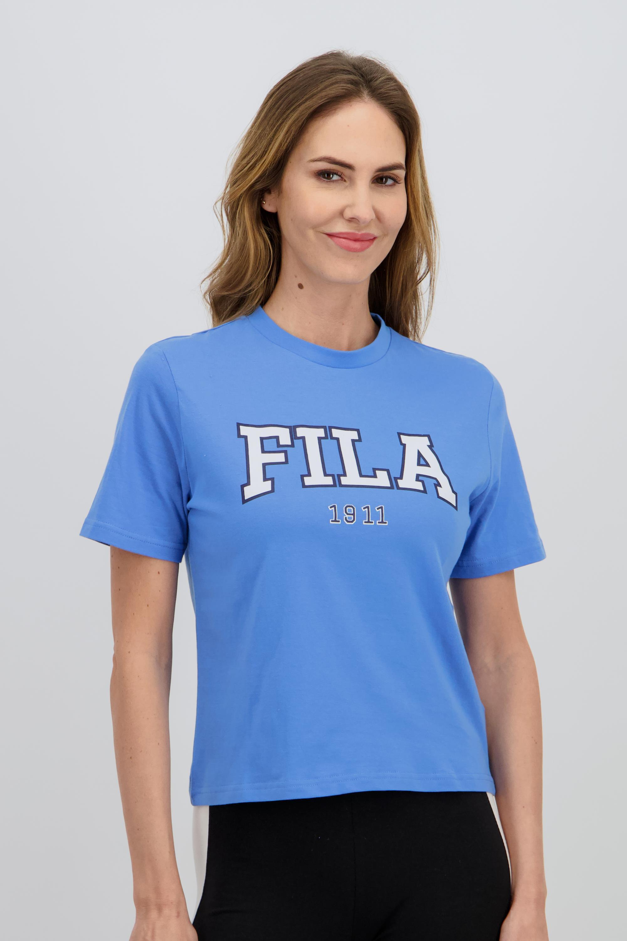 Graphic Logo - Azul - Camiseta Algodón Mujer talla