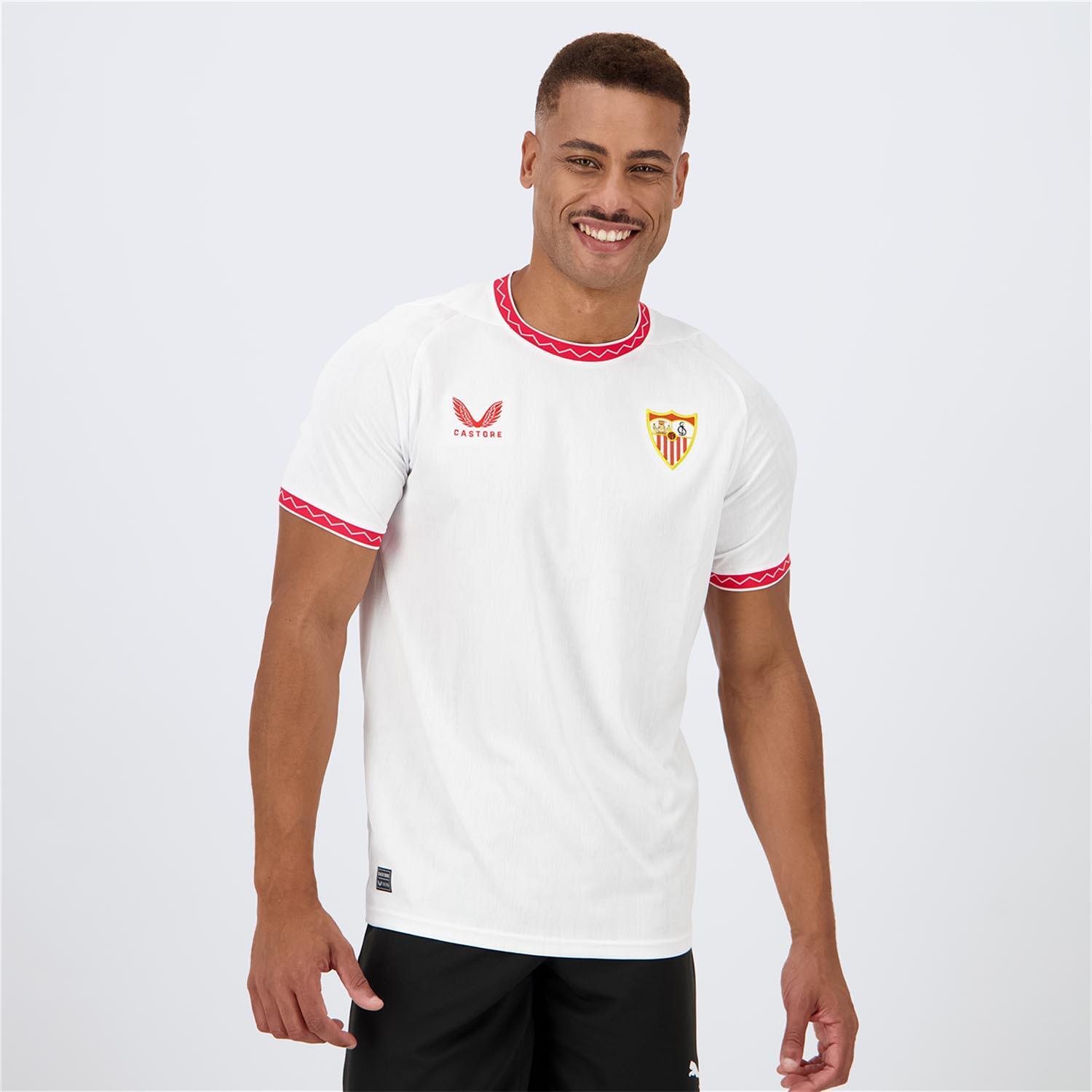 Camisola Sevilla FC 1º Equip. 24/25 - Branco - Futebol Homem tamanho L