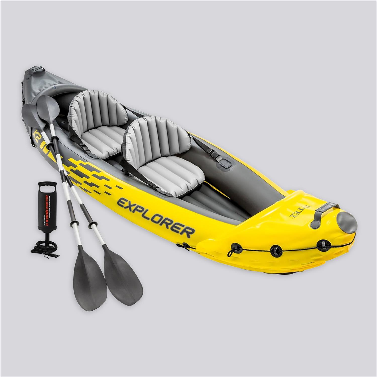 Intex Explorer K2 - Amarelo - Set Kayak Insuflável tamanho UNICA