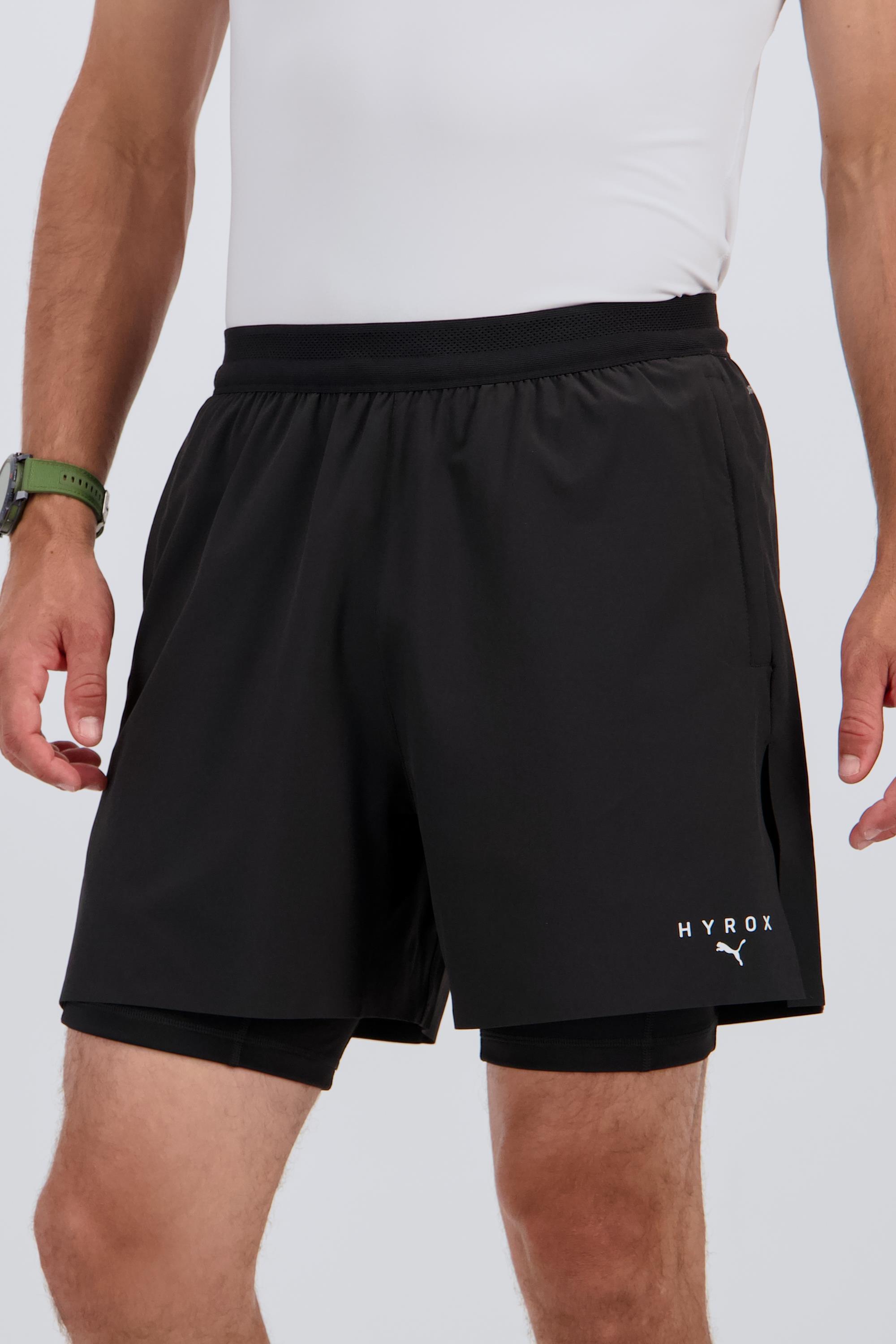 Puma Hyrox - Negro - Pantalón Corto + Malla Hombre talla S