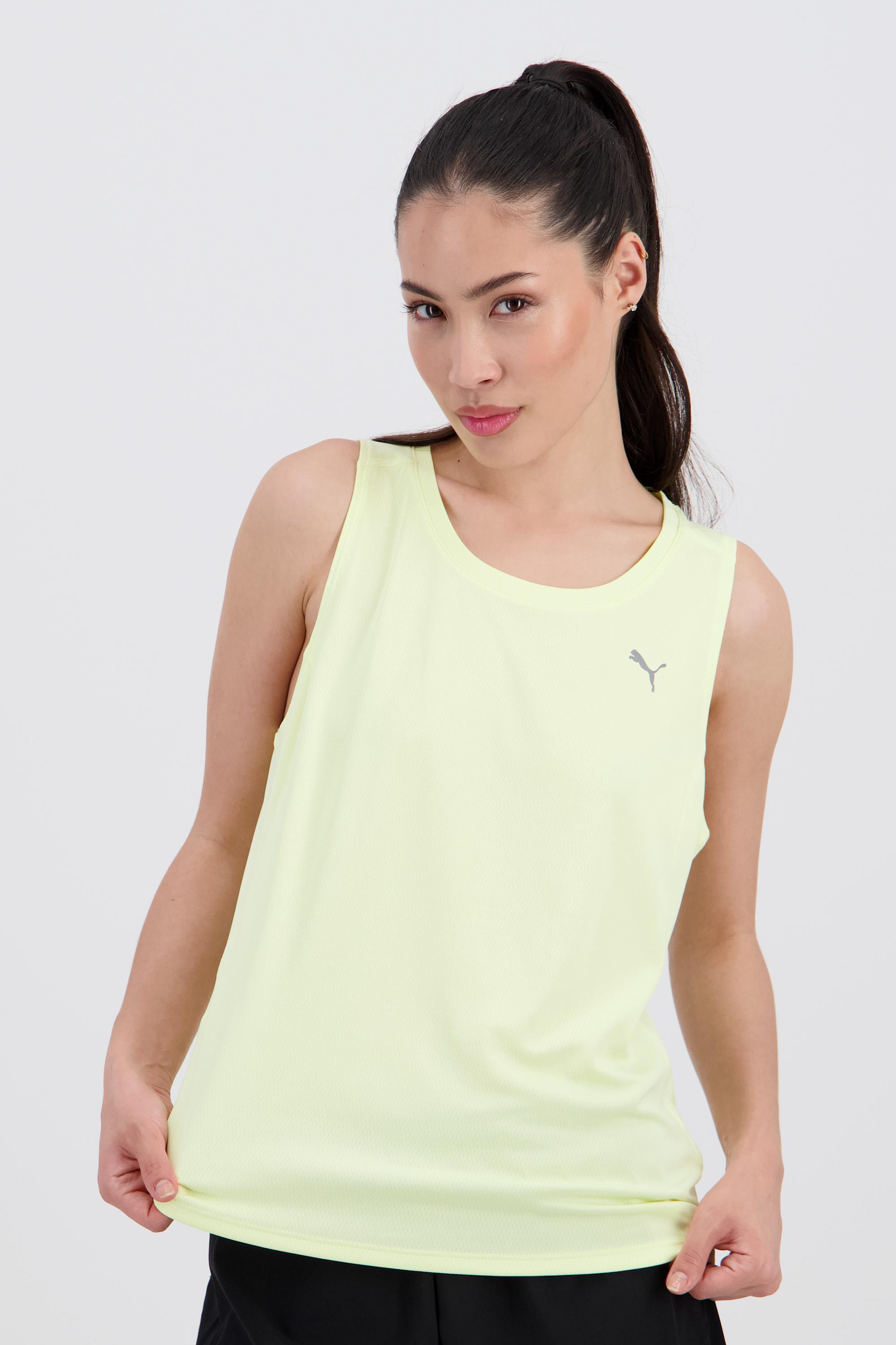 Camiseta Puma - Amarillo - Camiseta Running Mujer talla