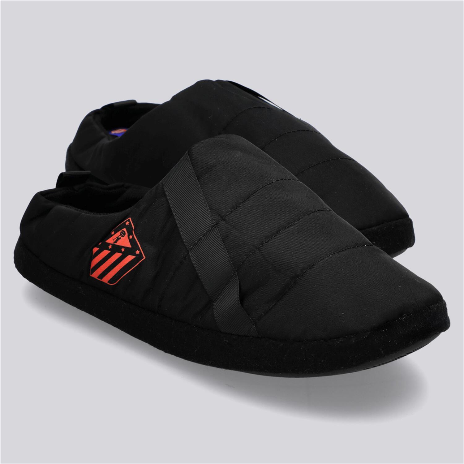 Pantuflas At. Madrid - Negro - Zapatillas Casa talla 47