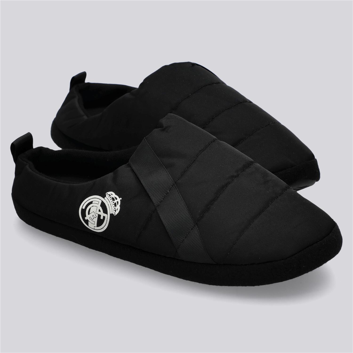 Pantufas Real Madrid - Preto - Chinelos Casa Mulher tamanho 37