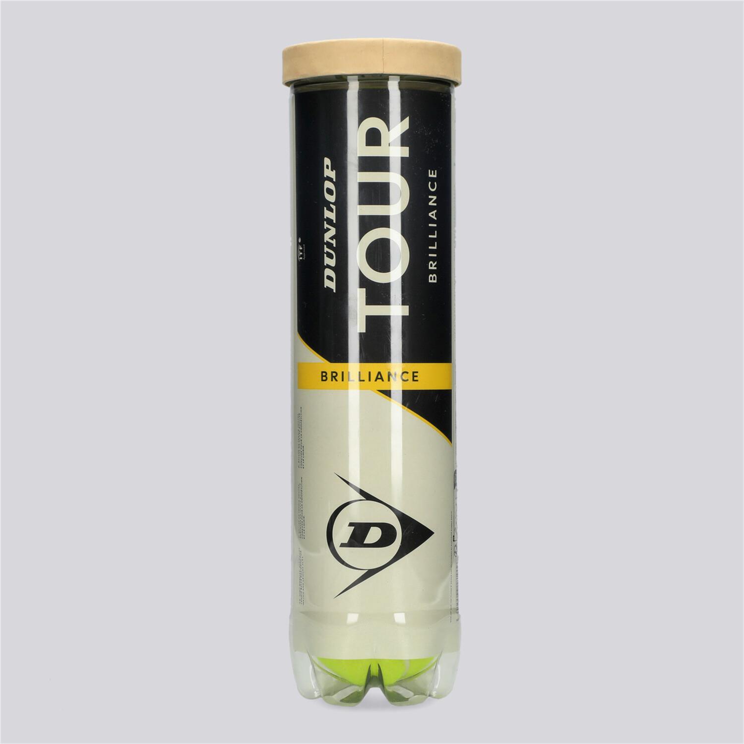 Dunlop Tour Brillance - Bote 4 Pelotas Tenis talla UNICA