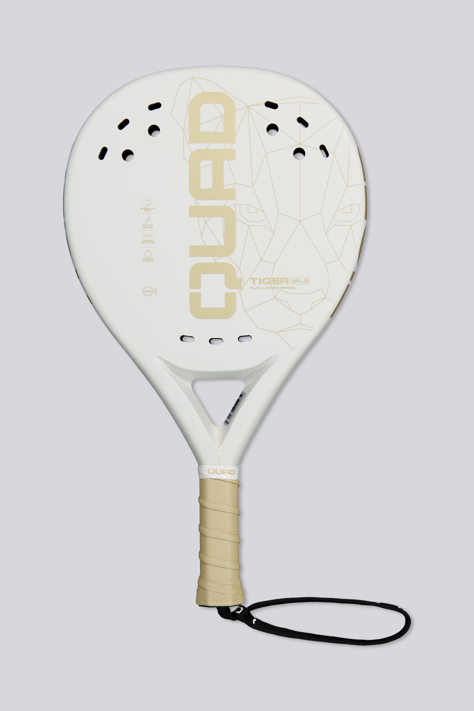 Quad Tiger 2.0 - Blanco - Pala Pádel talla UNICA