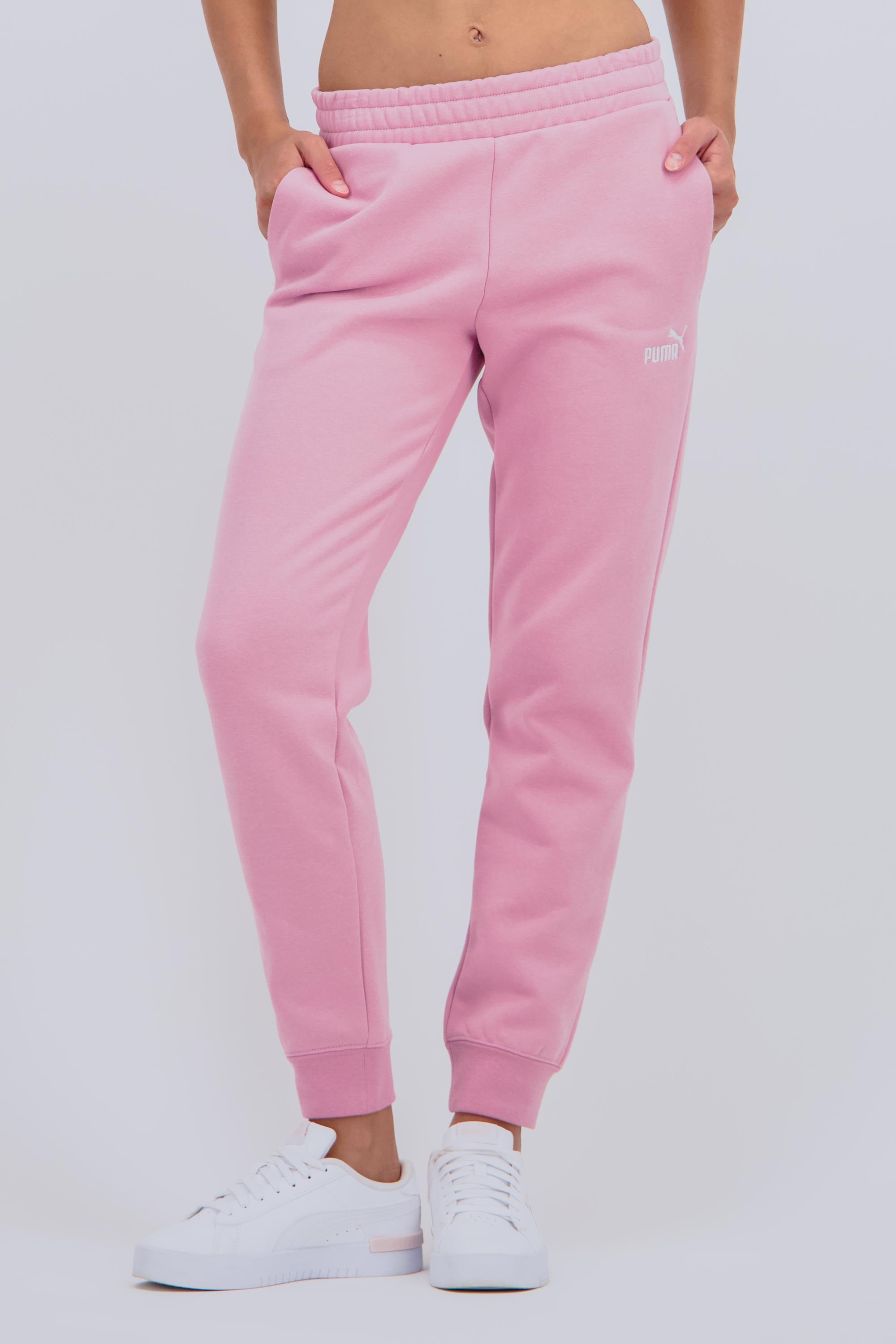 Puma Essesentials - Rosa - Pantalón Felpa Mujer talla S