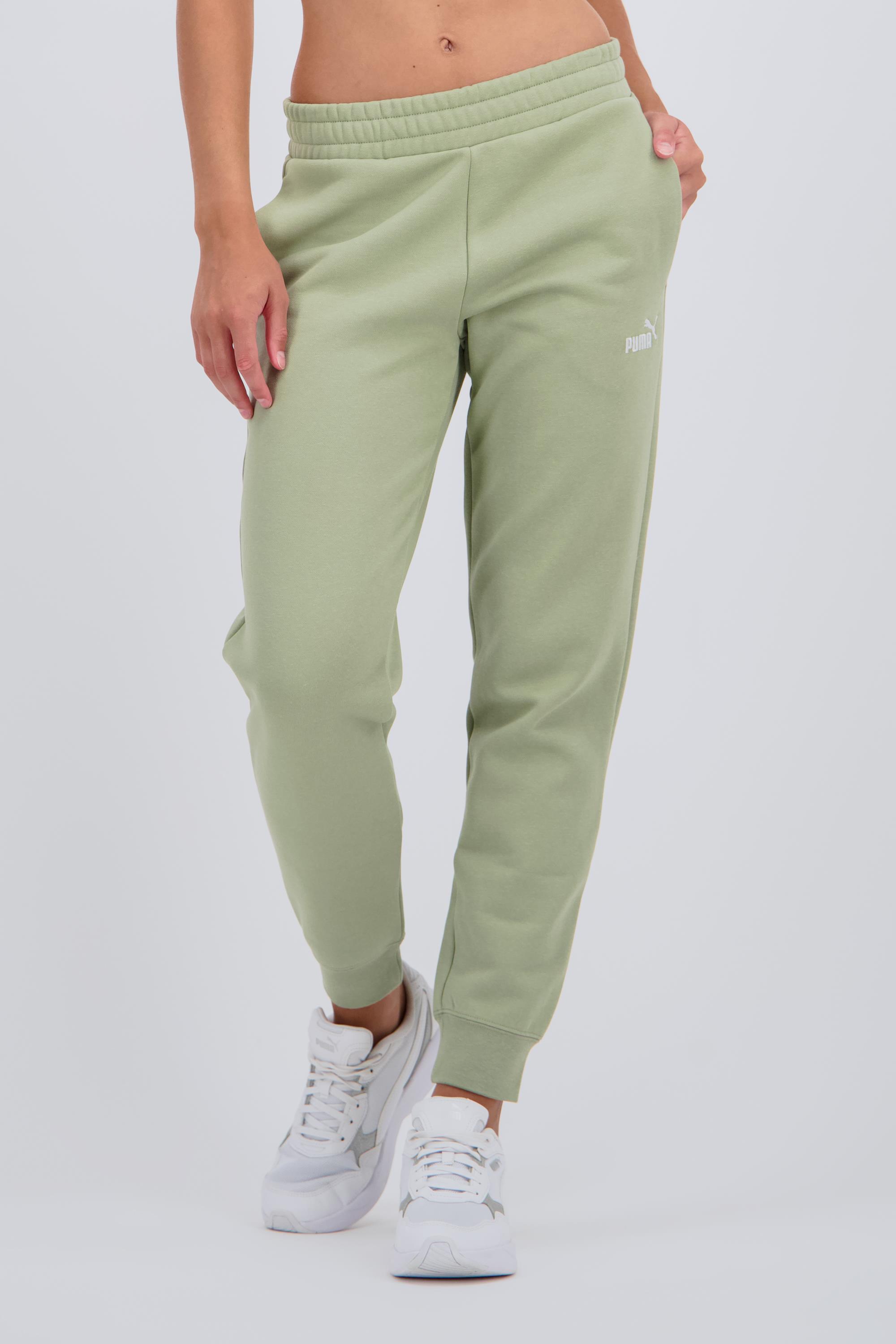 Puma Essesentials - Kaki - Pantalón Felpa Mujer talla S