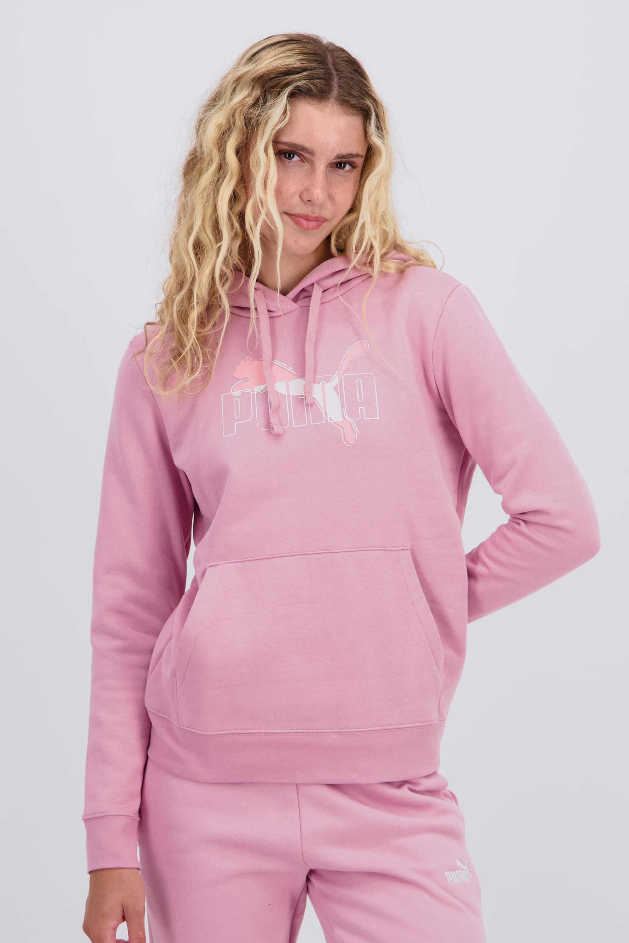 Puma Ess - Rosa - Sudadera Capucha Mujer talla XL
