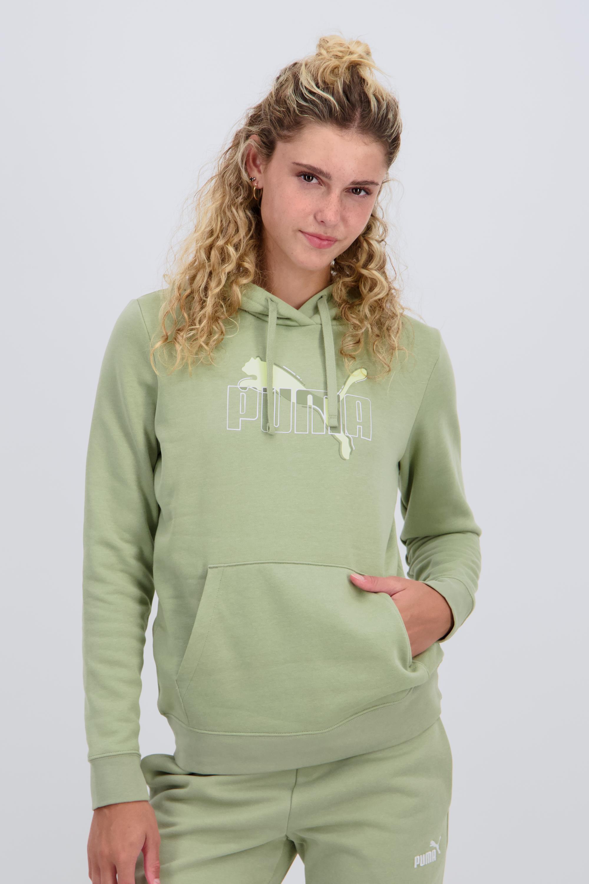 Puma Ess - Kaki - Sudadera Capucha Mujer talla XS