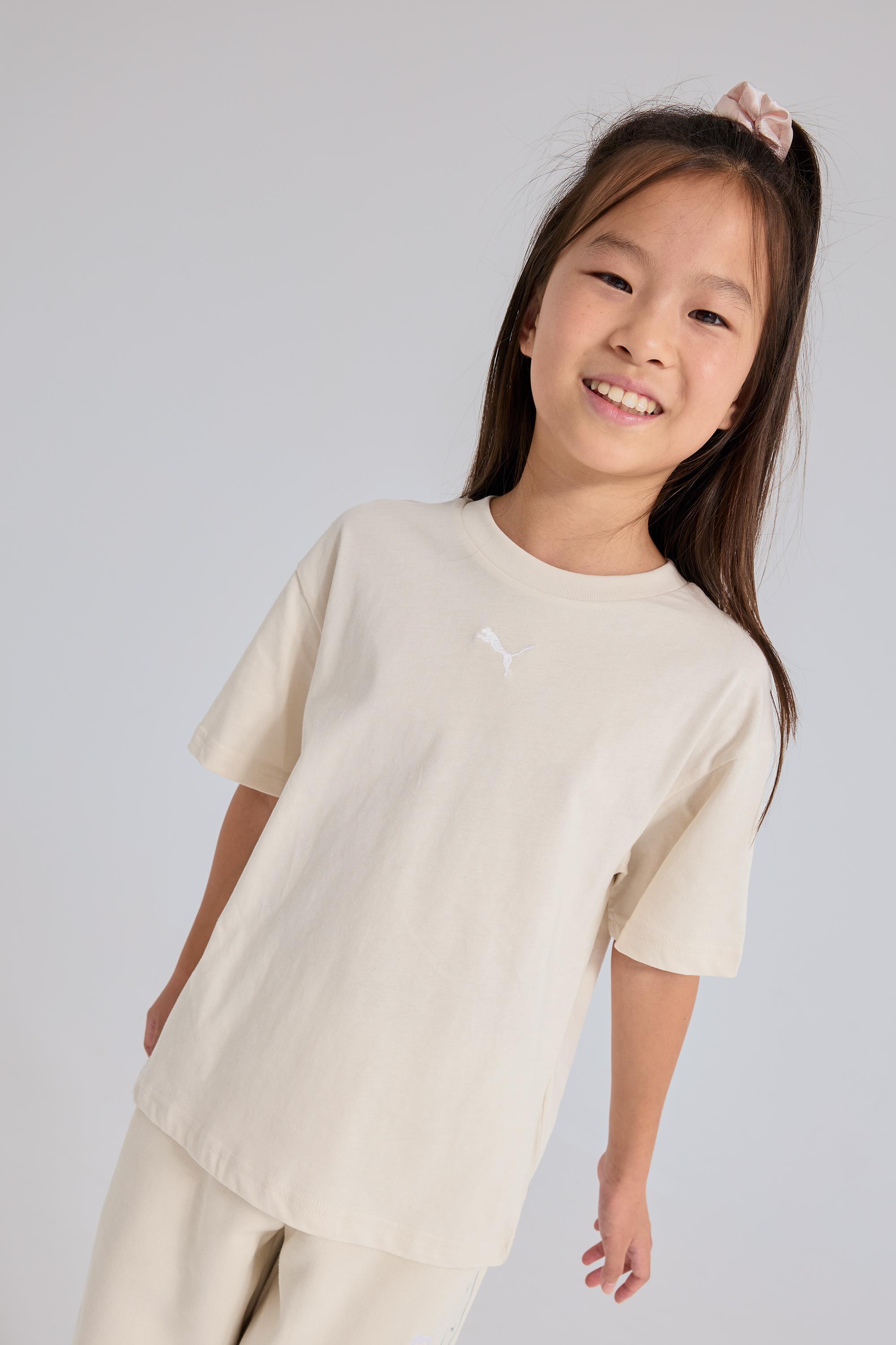 Ess - Arena - Camiseta Algodón Niña