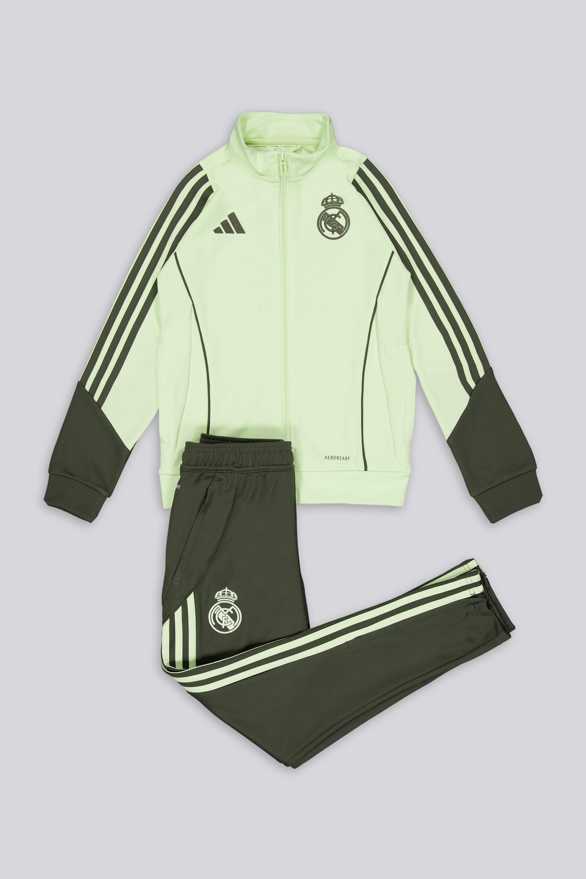Chándal Real Madrid Tiro 24 (Adolescentes) 128 Almost Lime / Utility Grey Niño