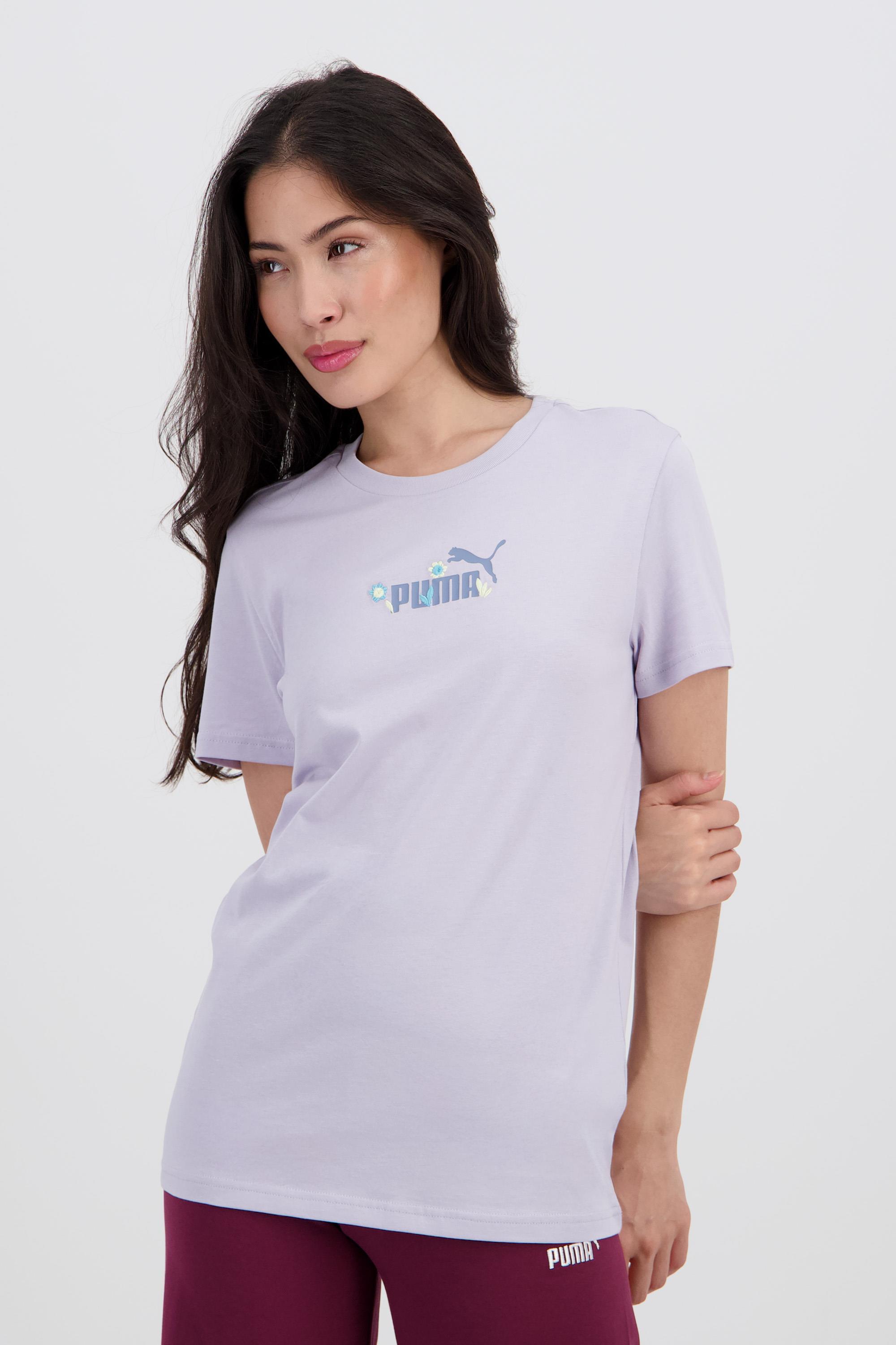Camiseta Puma - Malva - Camiseta Algodón Mujer talla