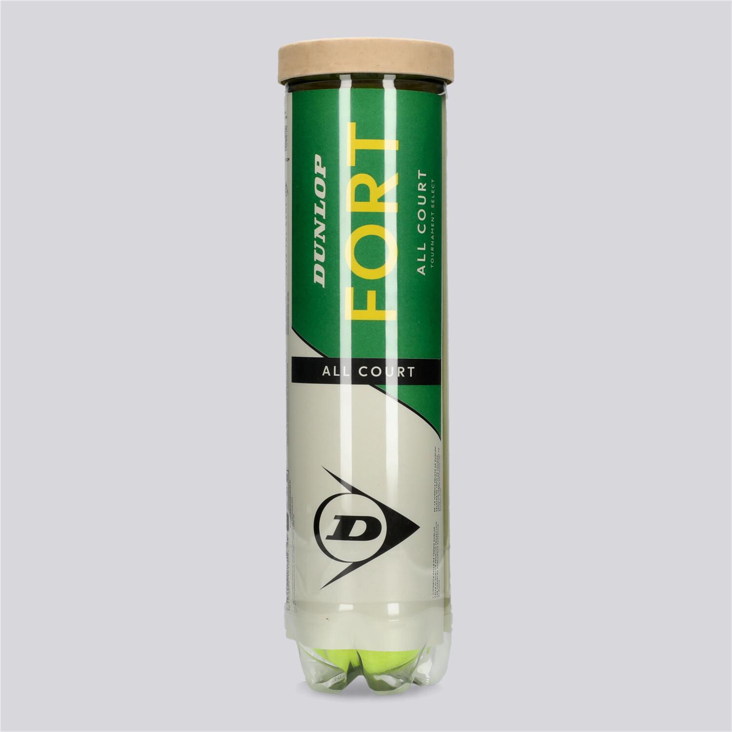 Dunlop Fort All Court - Bote 4 Pelotas Tenis talla T.U.