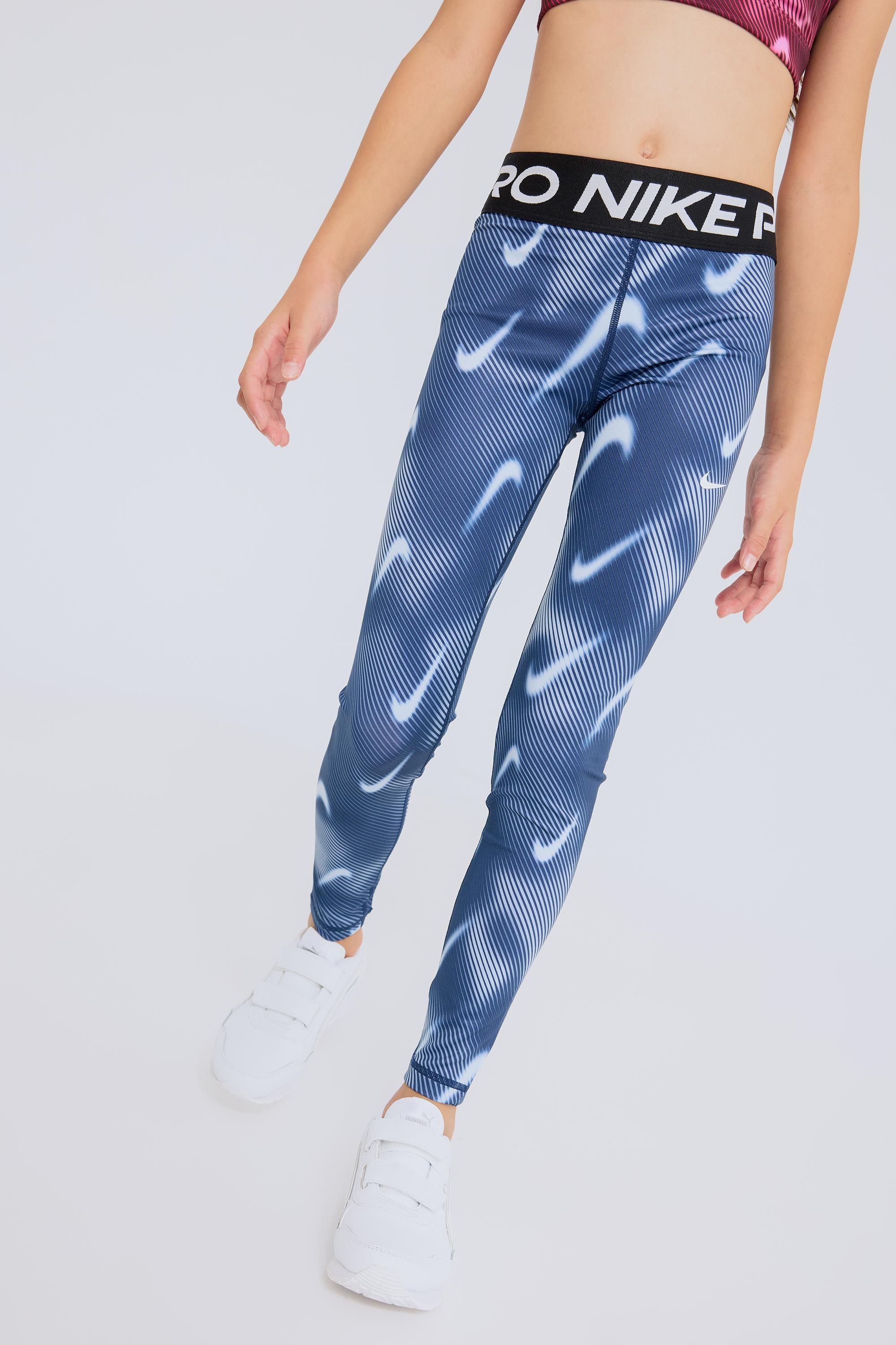 Nike Pro - Azul - Mallas Cortas Niña talla 12