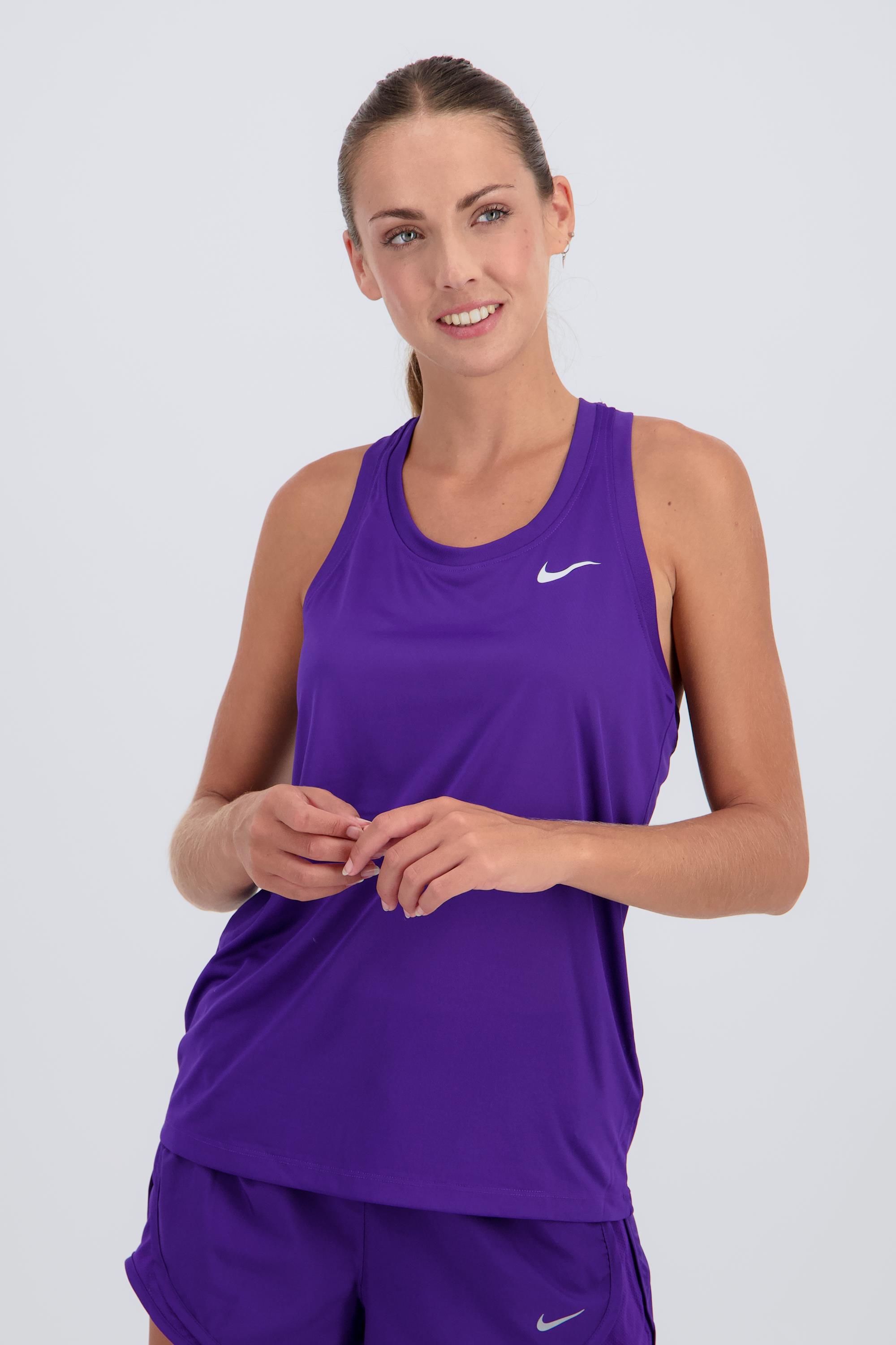 Camiseta Nike - Morado - Camiseta Running Mujer talla 2XS