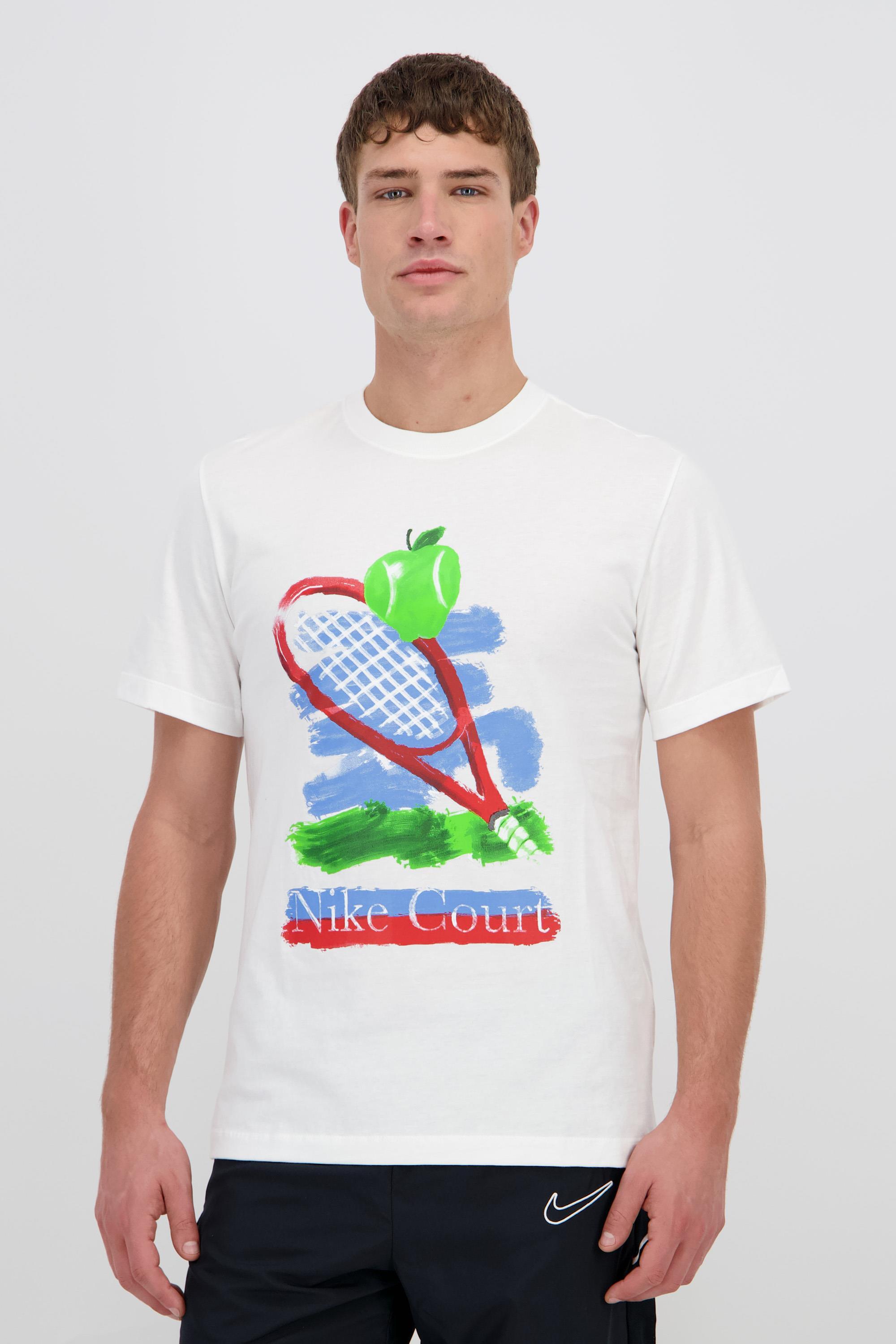 Camiseta Manga Corta Nike - Blanco - Camiseta Tenis Hombre talla