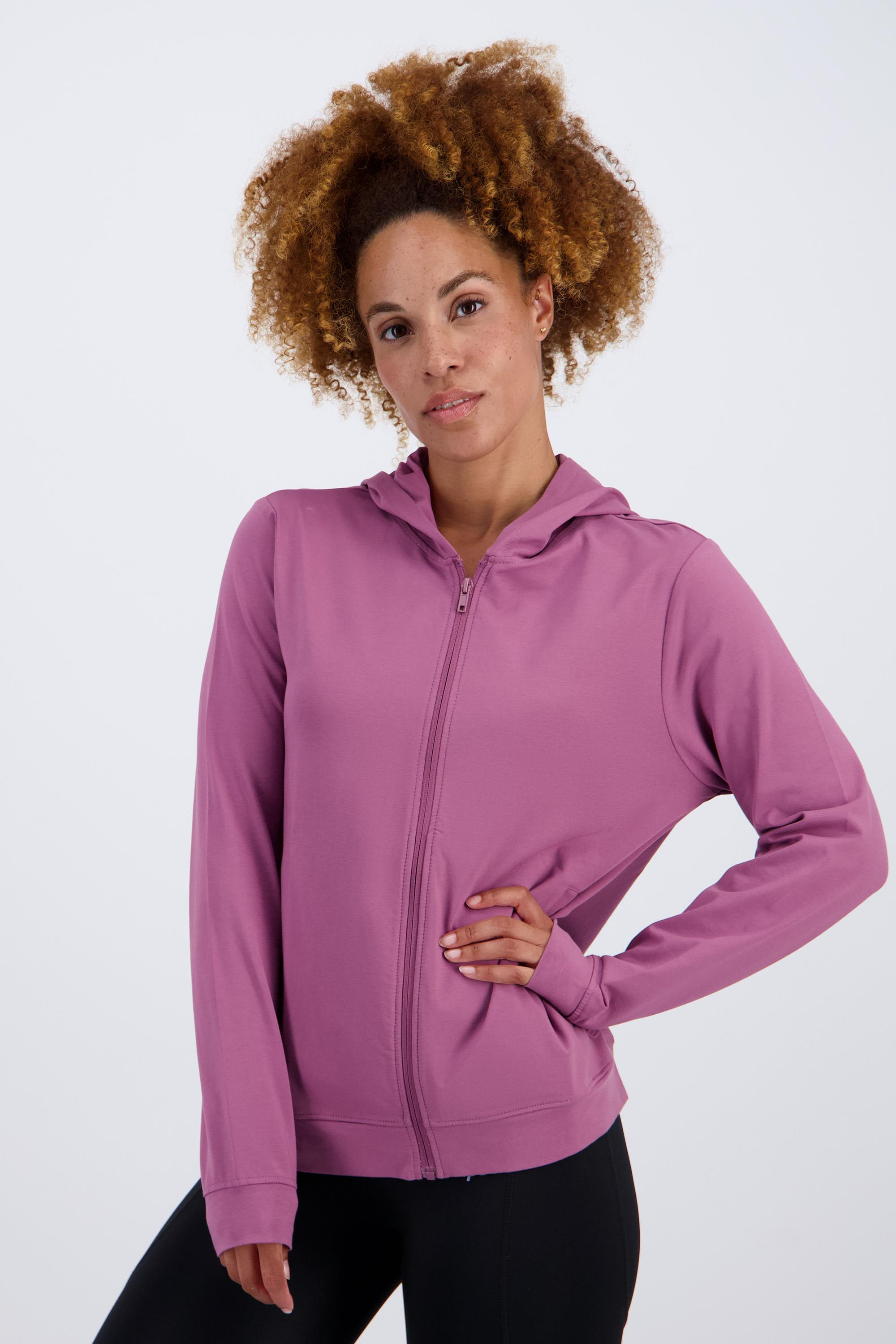 Basic - Morado - Sudadera Capucha Mujer talla