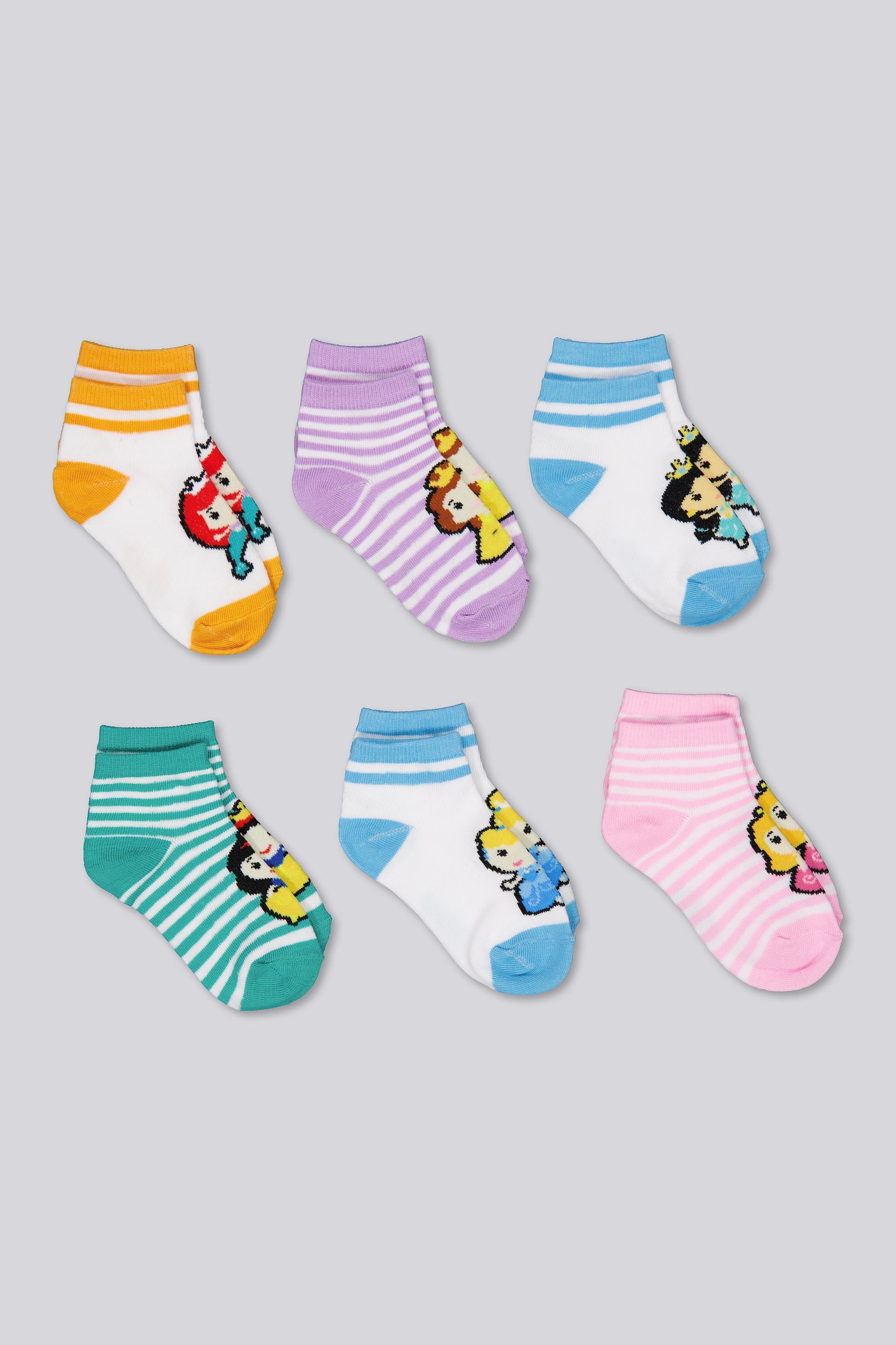 Calcetines Princesas - Multicolor - Calcetines Niña talla T.U.