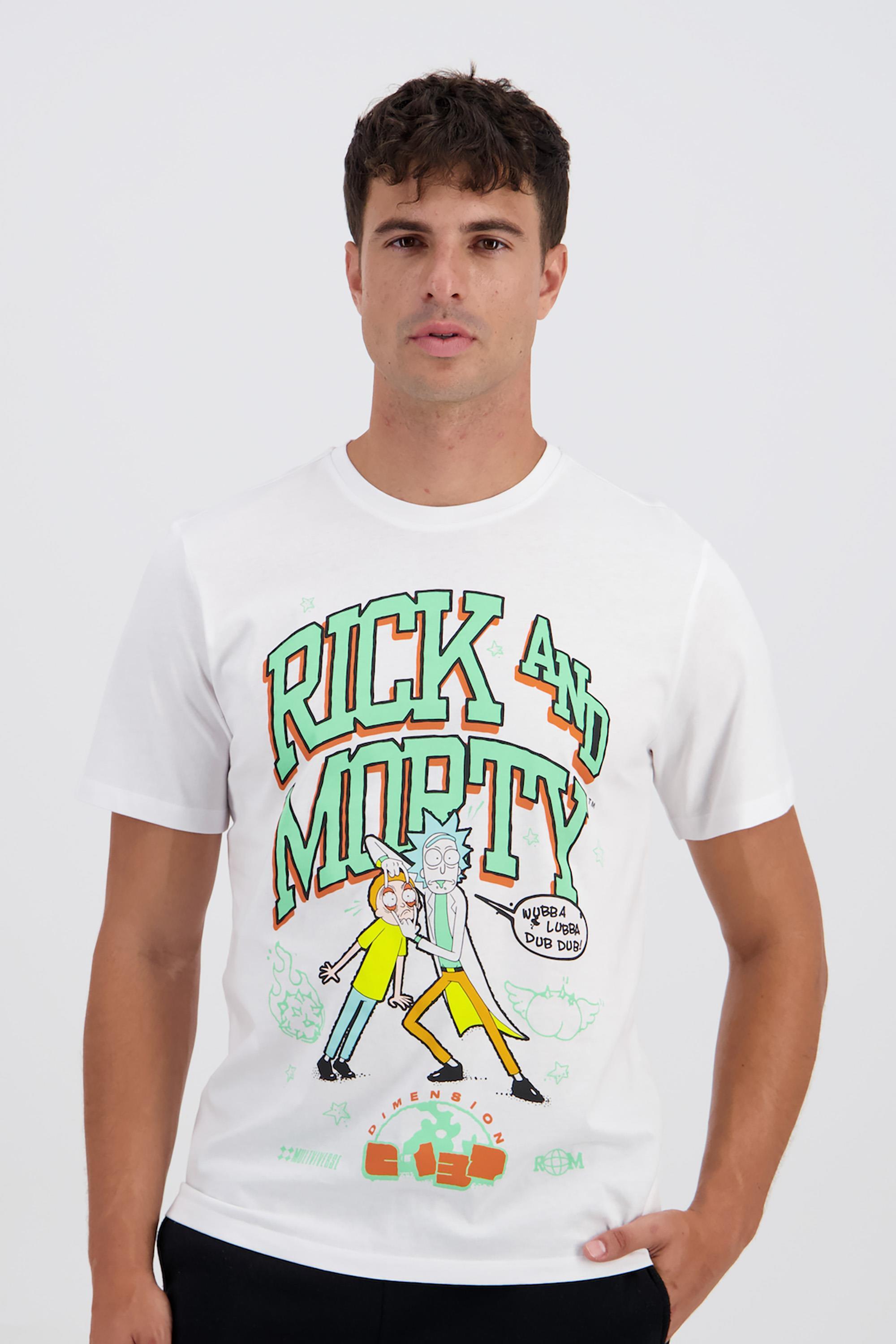 Camiseta Rick And Morty - Blanco - Hombre Warner talla S