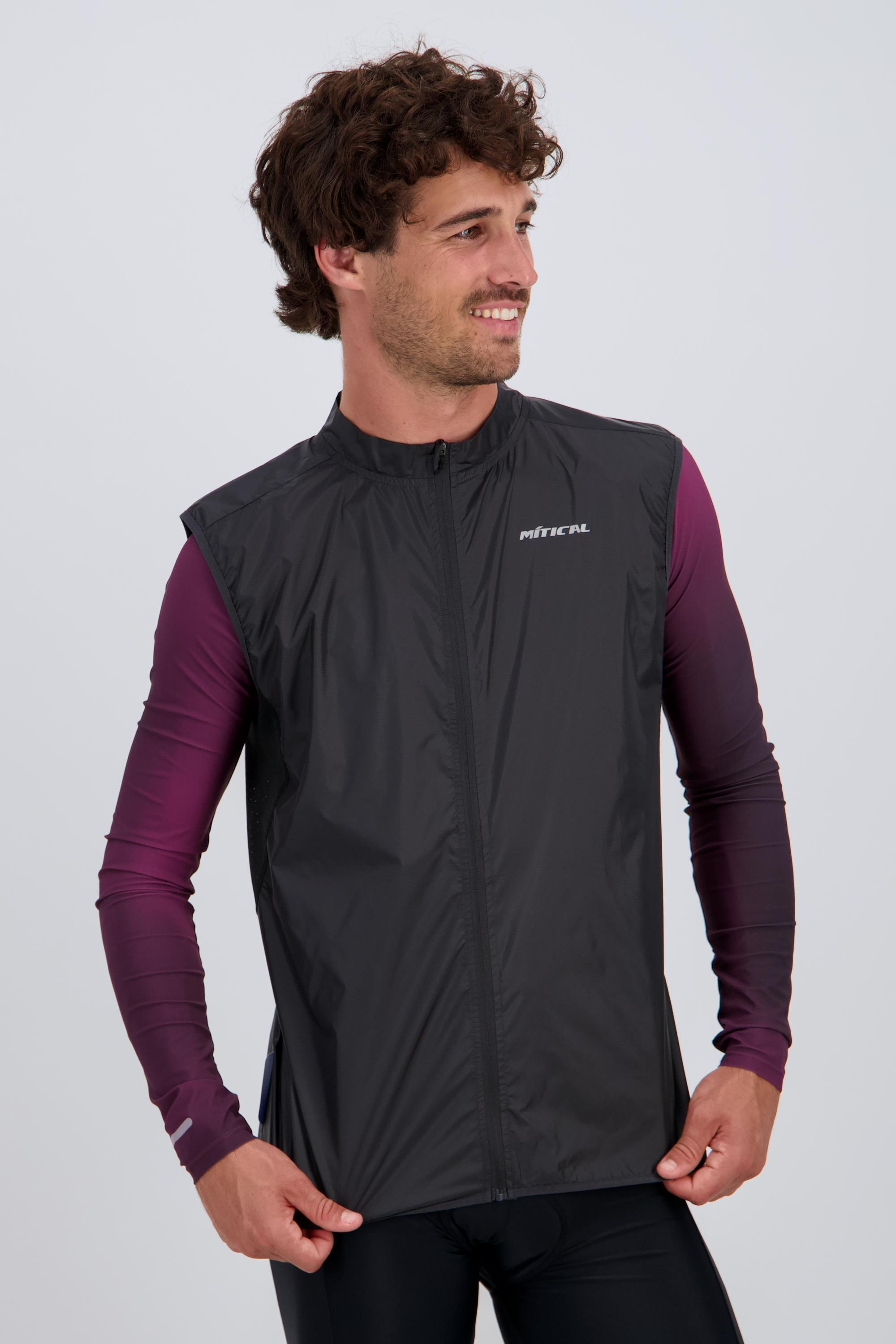Plata - Gris - Chaleco Ciclismo Hombre talla