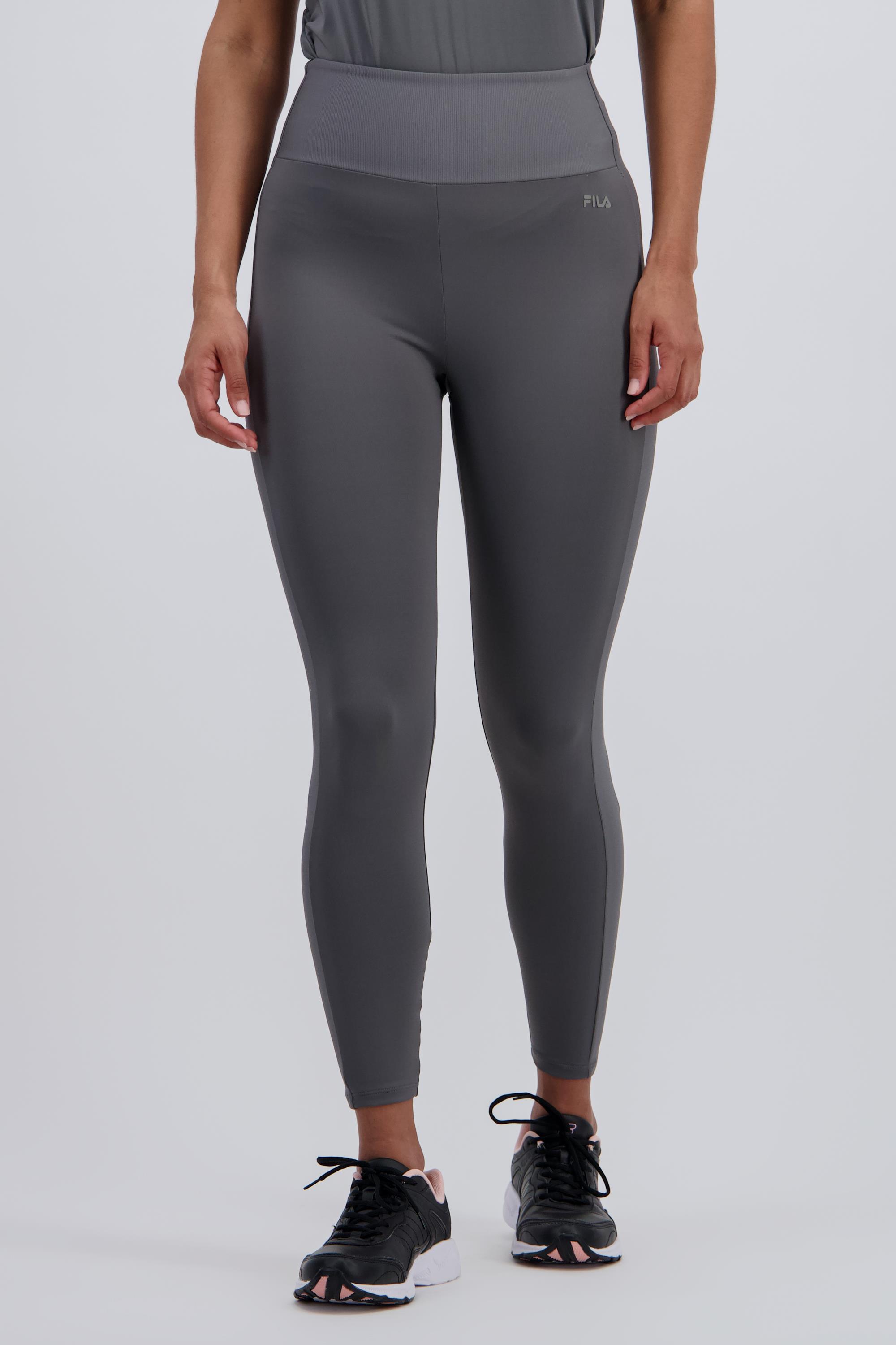 Mallas Tobilleras Fila Gris Leggings Mujer Sprinter