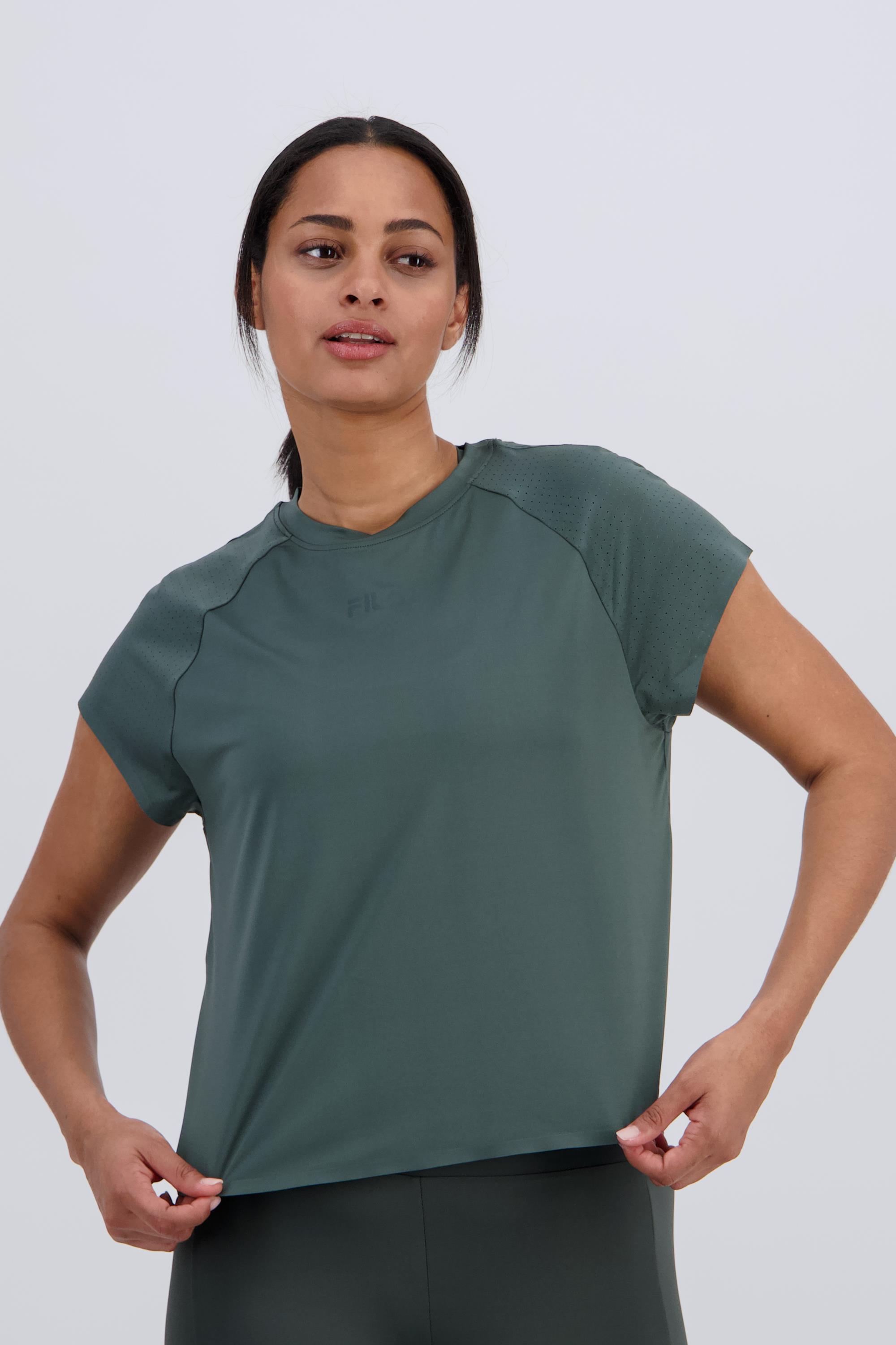 Camiseta Fila - Kaki - Camiseta Running Mujer talla