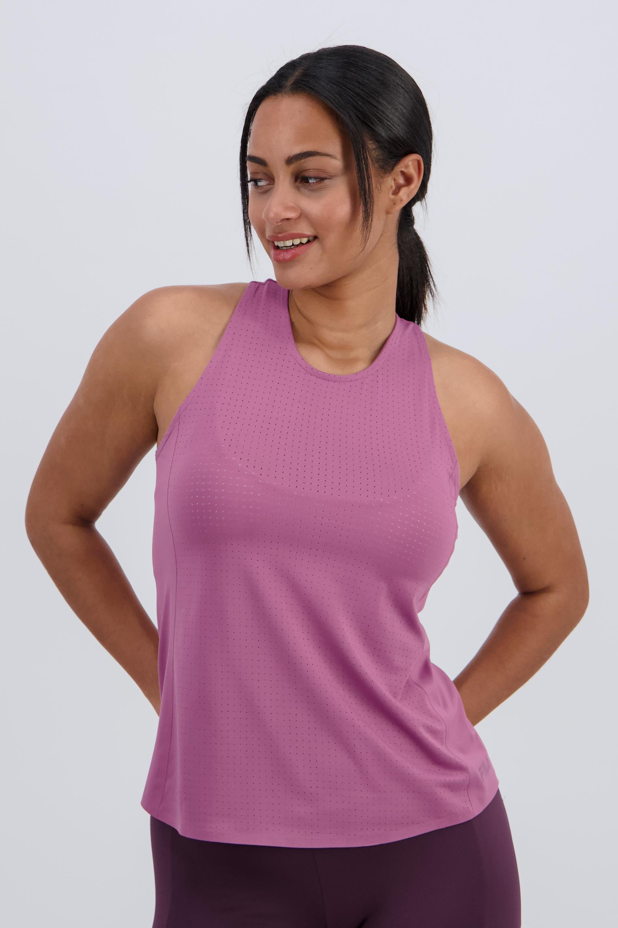 Camiseta Fila - Morado - Camiseta Running Mujer talla