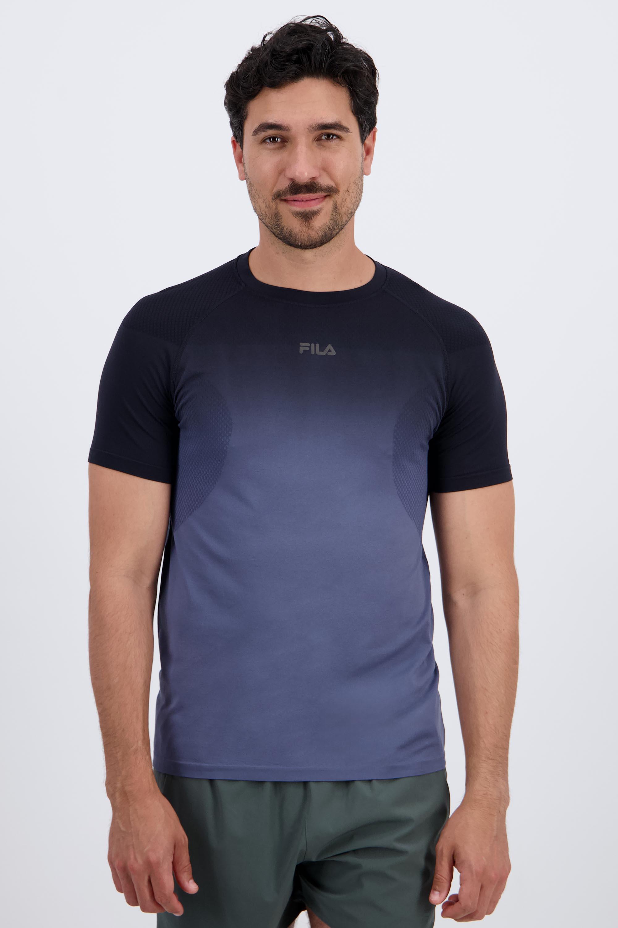 Manga Corta Fila - Negro - Camiseta Hombre talla