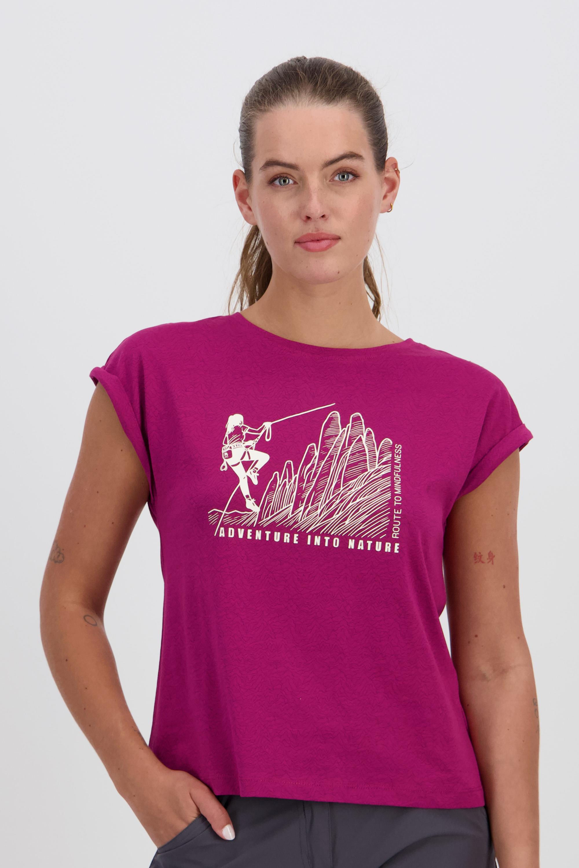Camiseta Boriken - Rojo - Camiseta Trekking Mujer talla S
