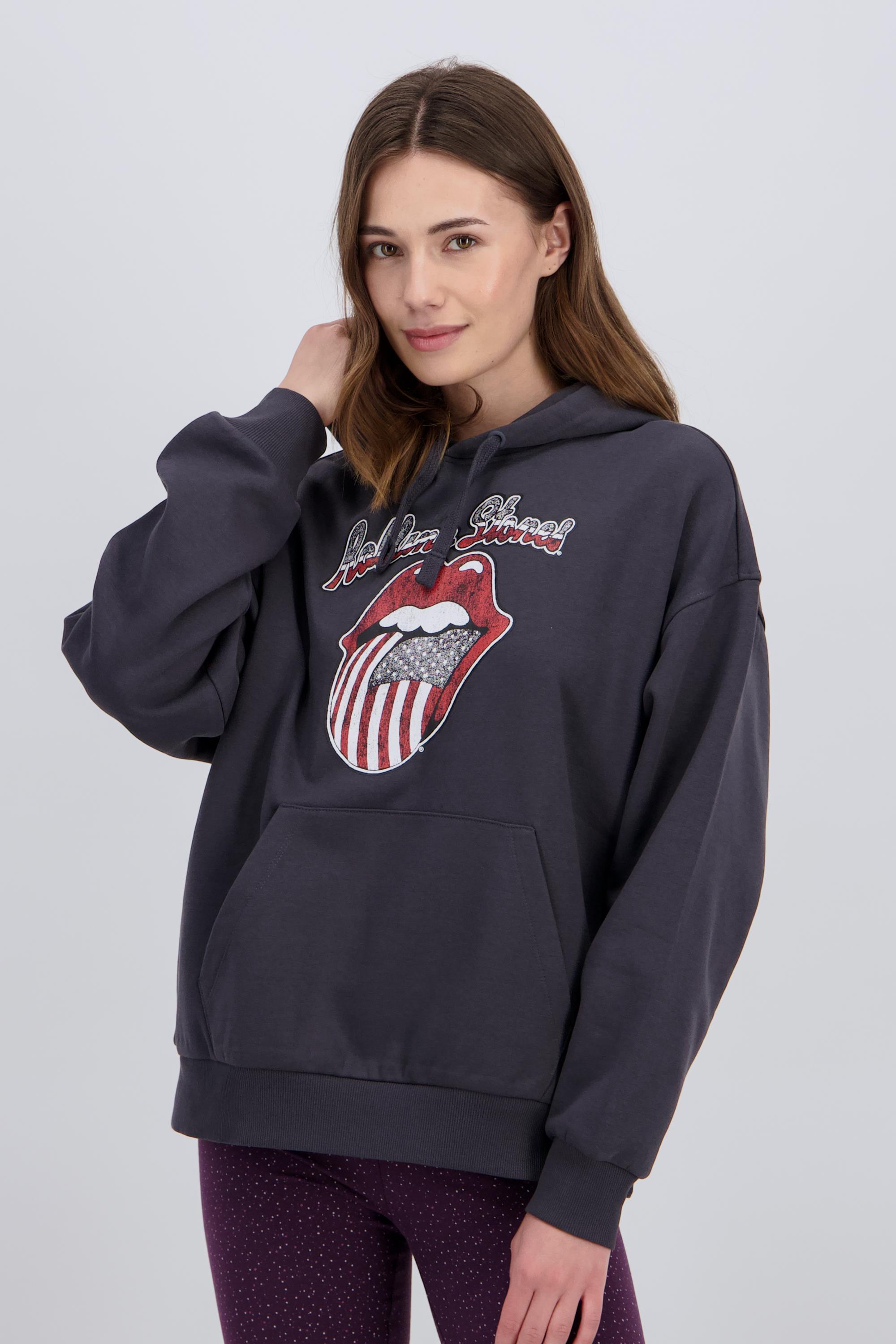 Sweatshirt Capuz Rolling Stones - Cinza - Mulher tamanho XS